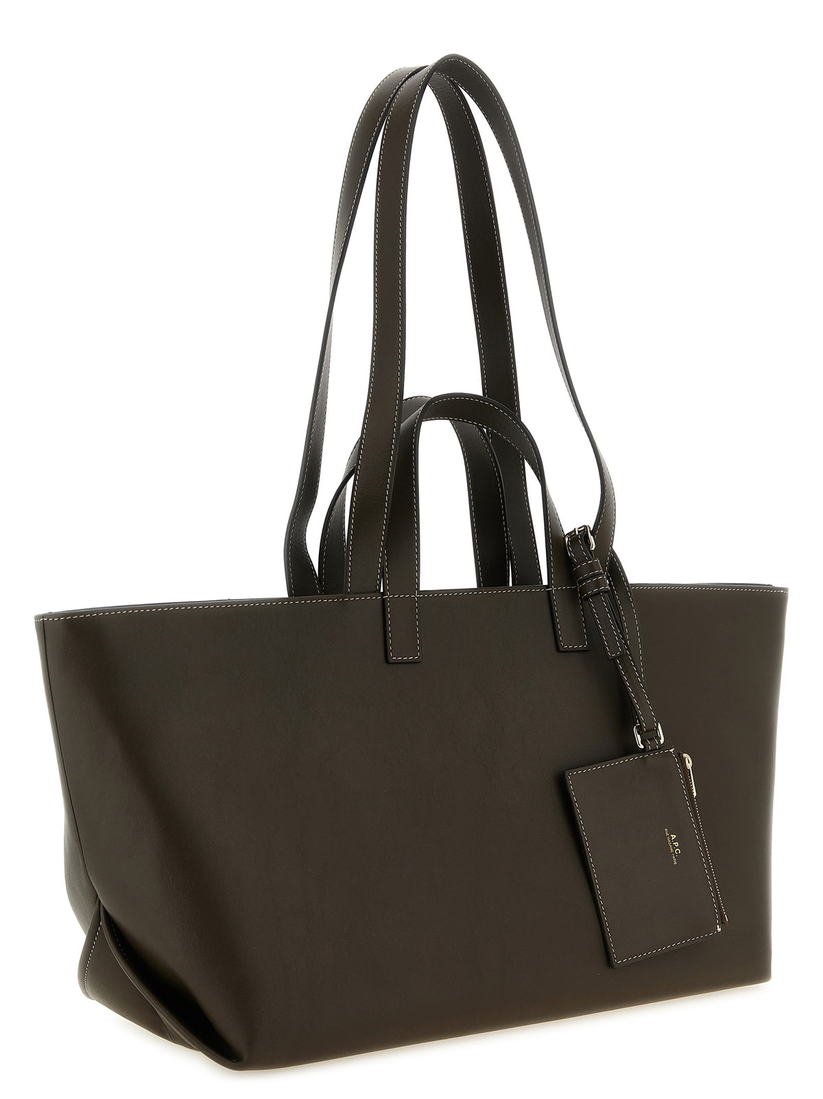 A.P.C. Brown Cowhide Tote Bag