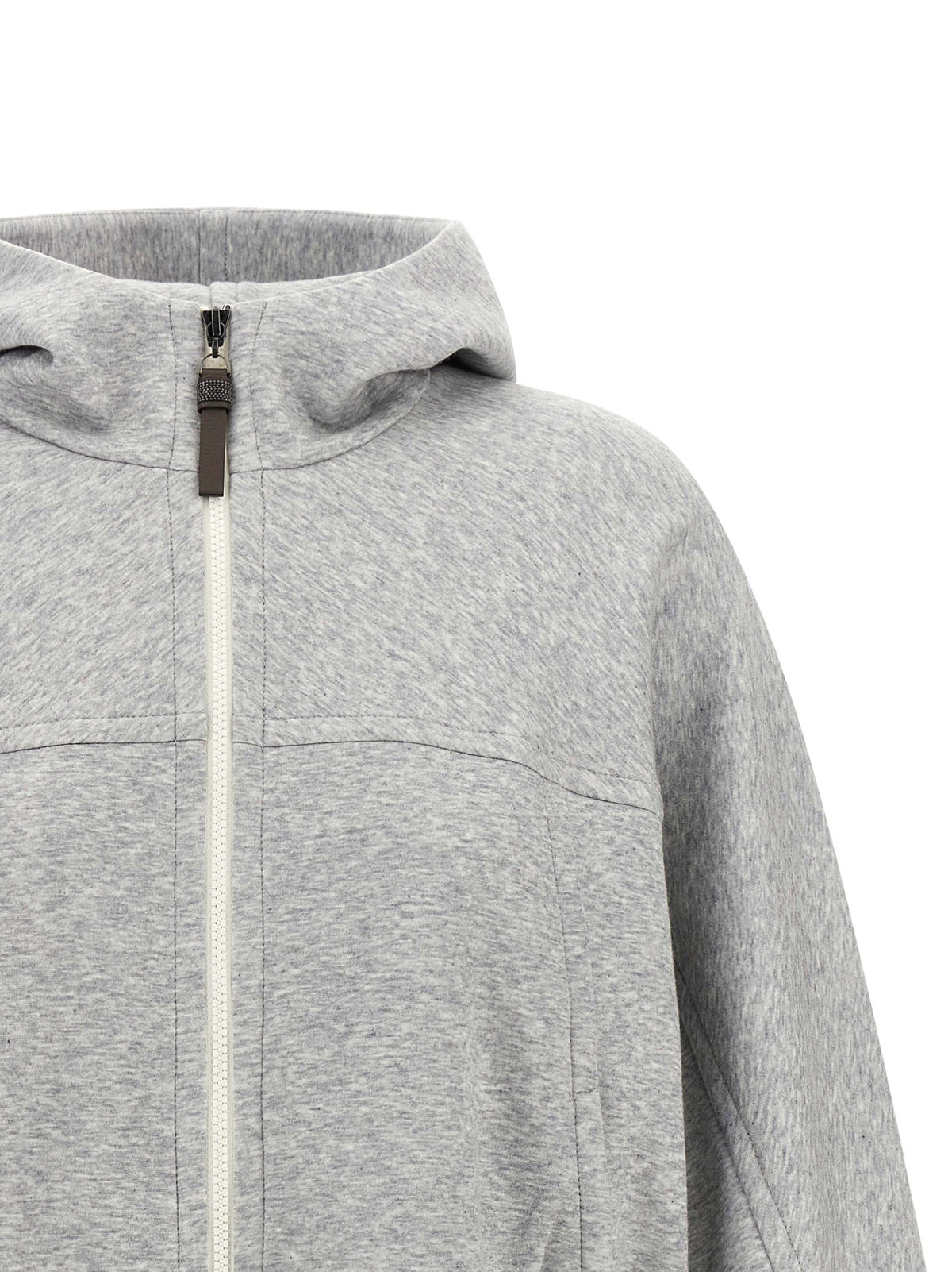 Brunello Cucinelli Gray Cotton Hoodie