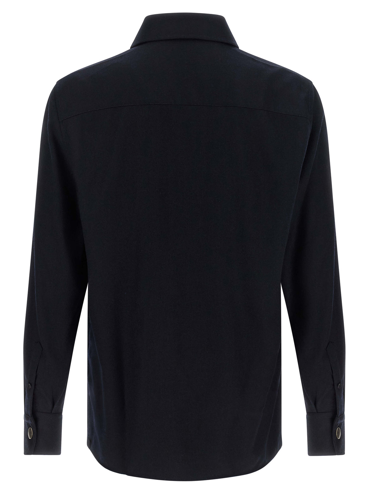 Brunello Cucinelli Blue Virgin Wool Blouse