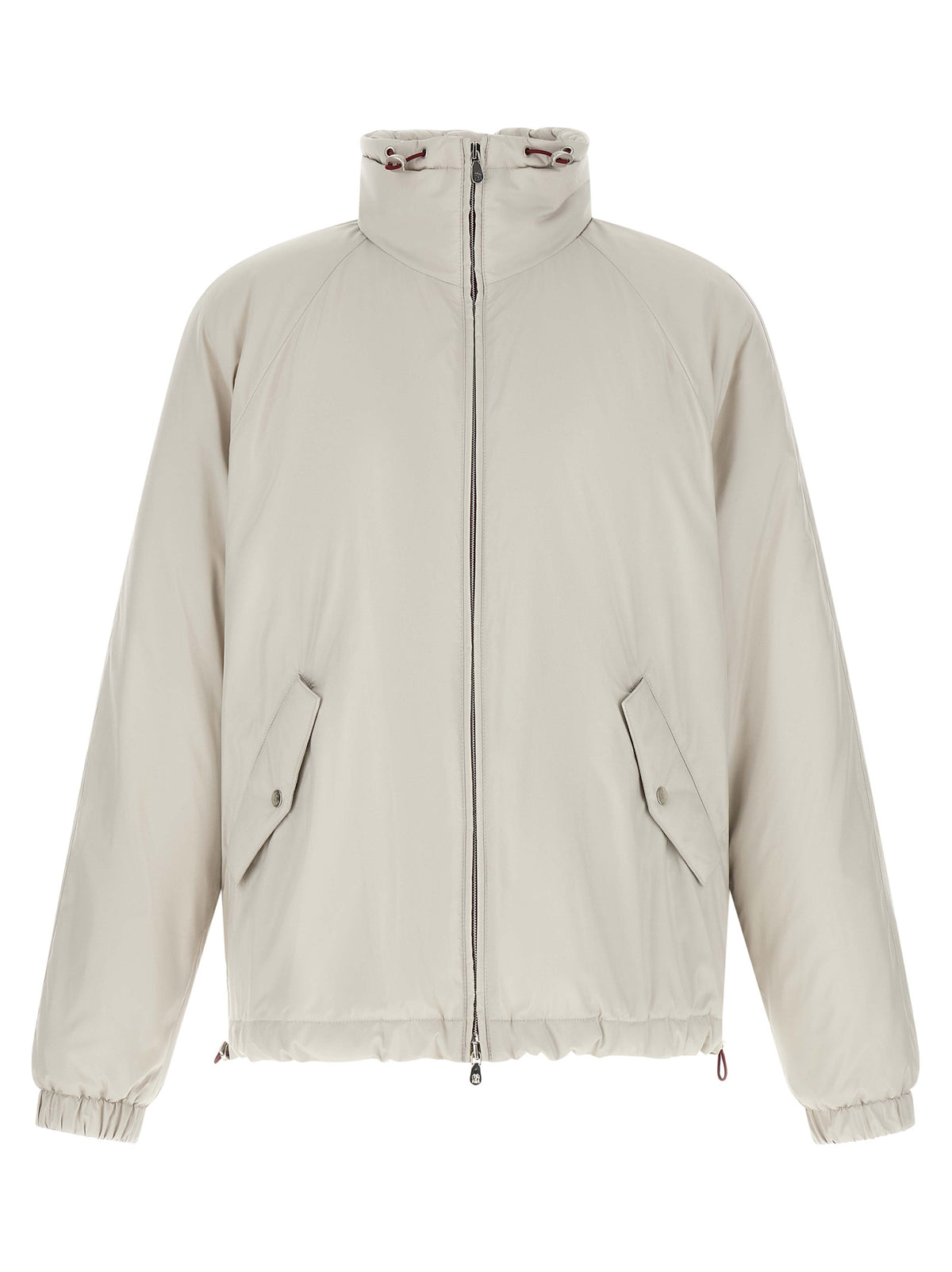 Brunello Cucinelli White Polyester Shell Jacket