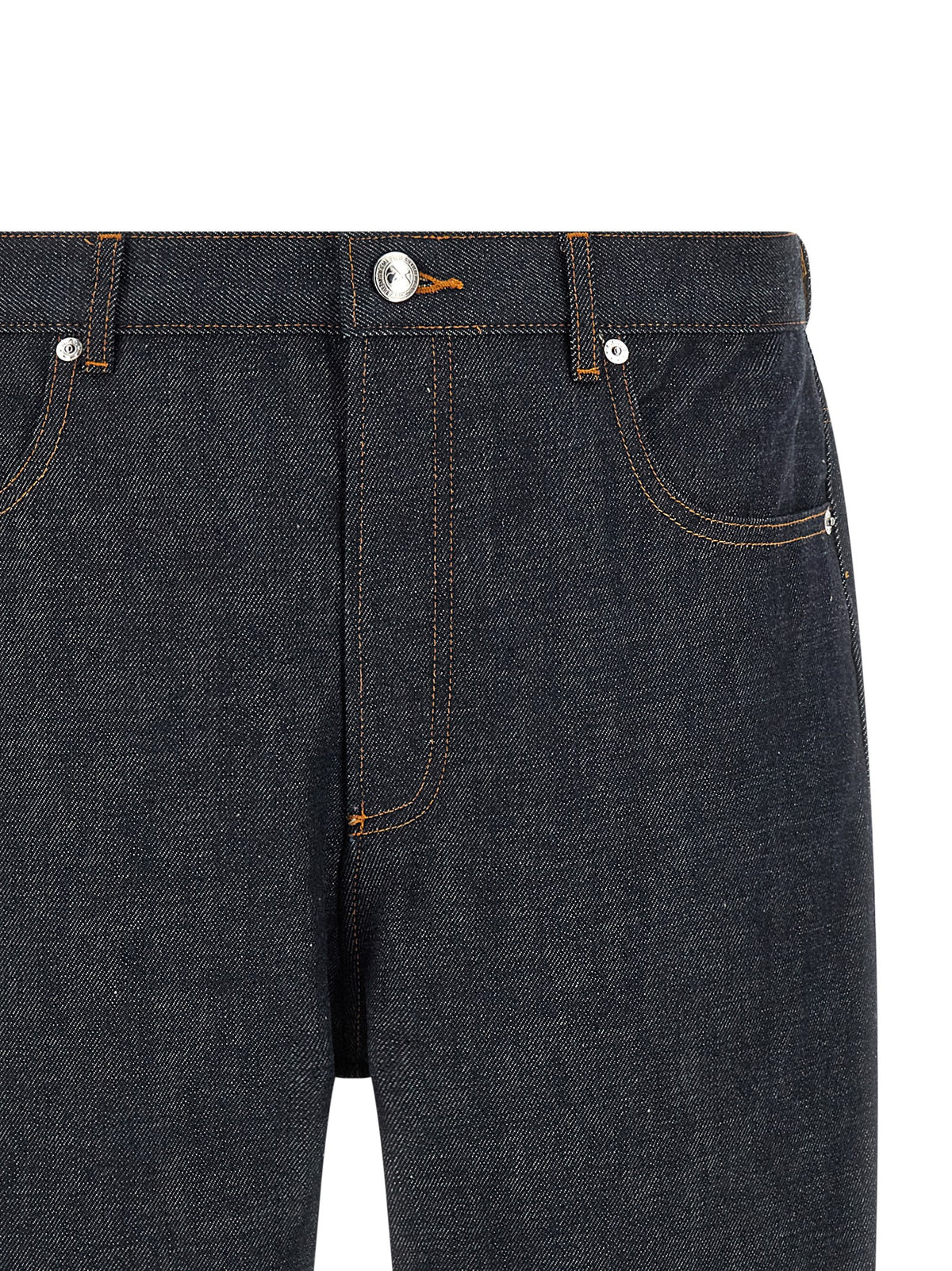 A.P.C. Blue Cotton Relaxed Fit Jeans