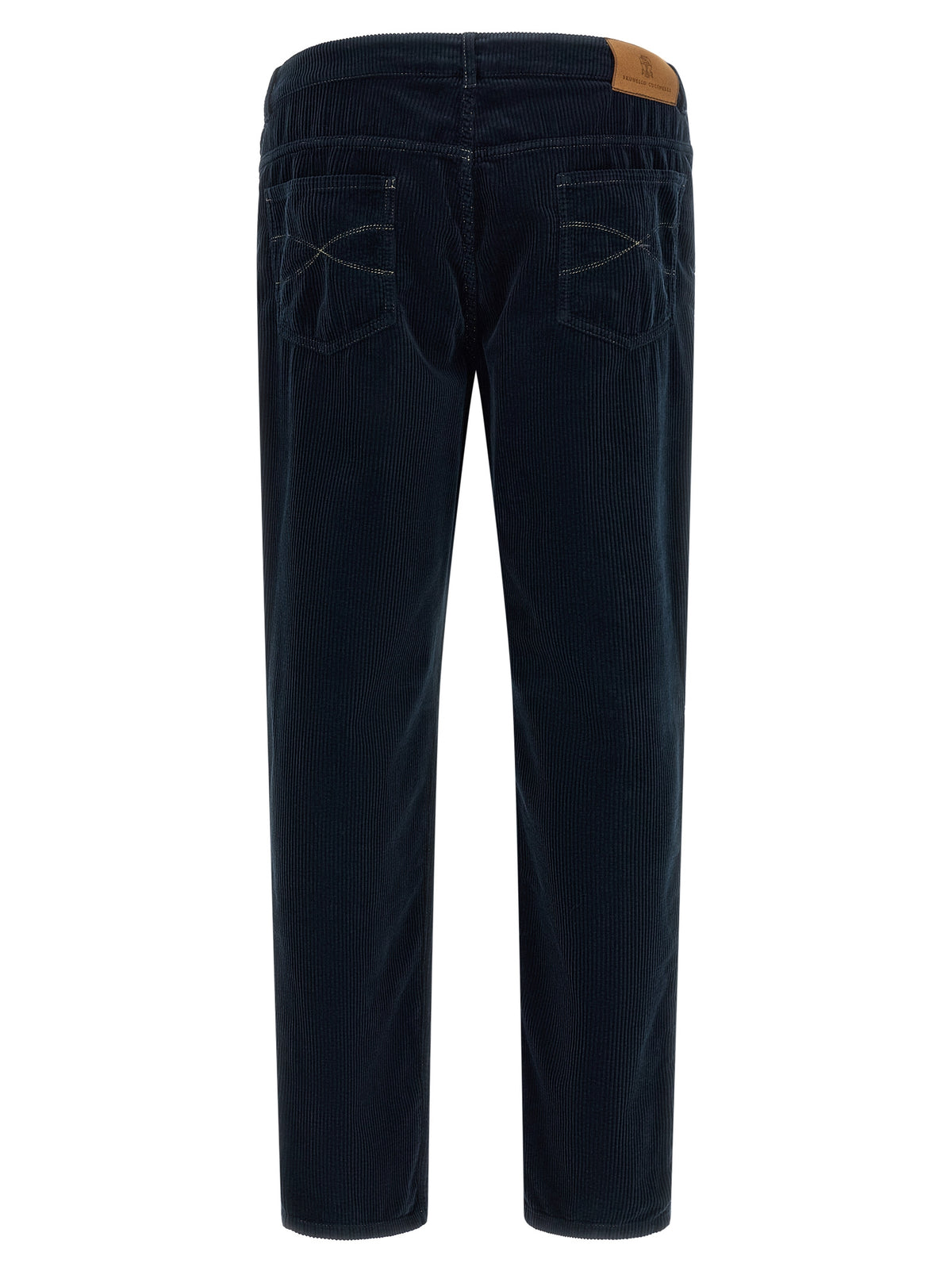 Brunello Cucinelli Blue Cotton Casual Pants