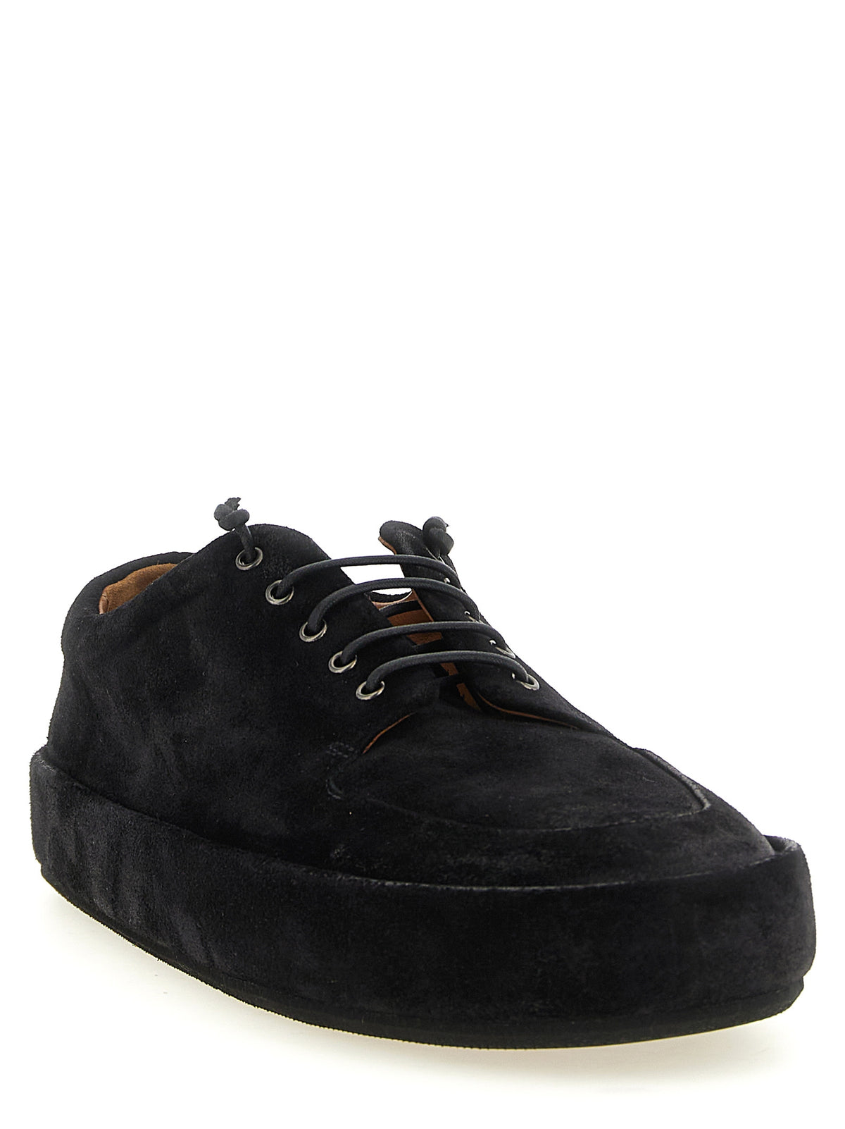 Marsell Black Calfskin Oxfords And Derbies
