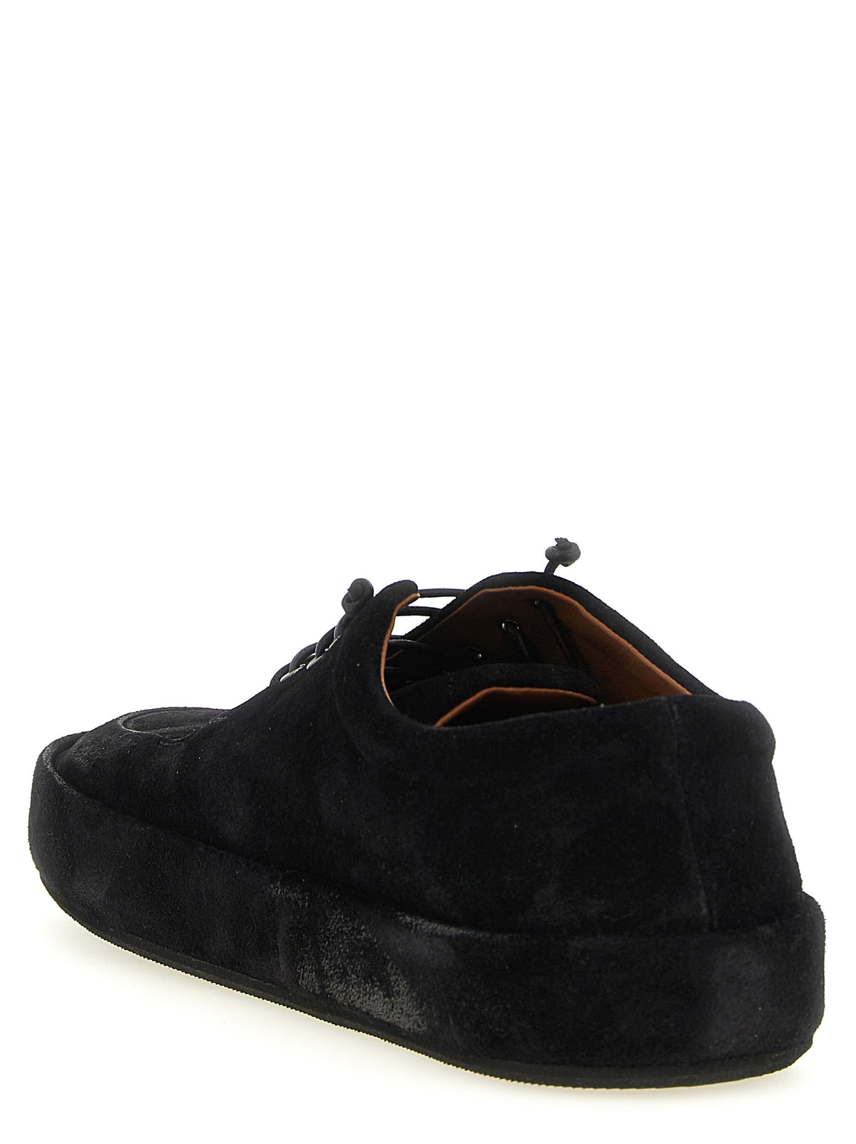 Marsell Black Calfskin Oxfords And Derbies