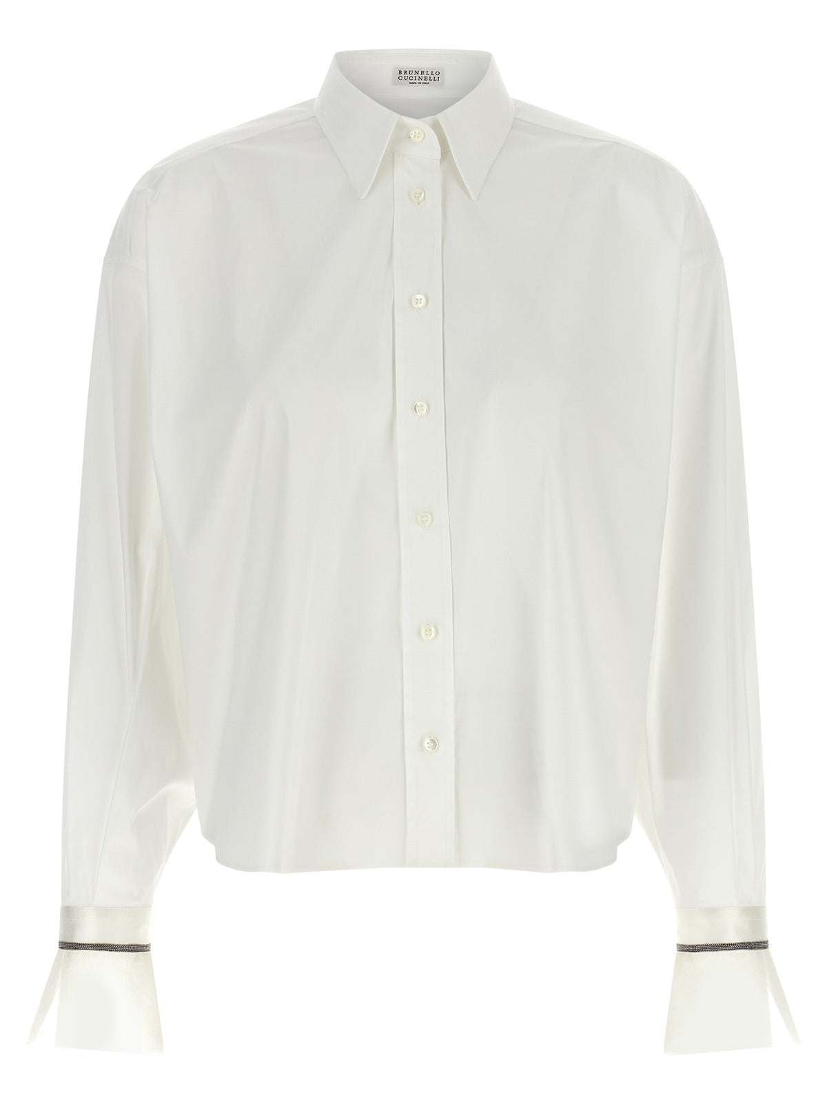 Brunello Cucinelli White Cotton Blouse