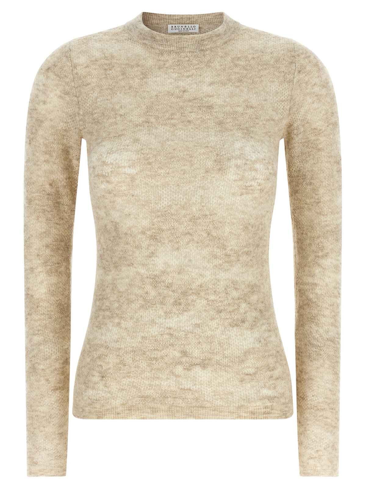 Brunello Cucinelli Beige Silk Cardigan