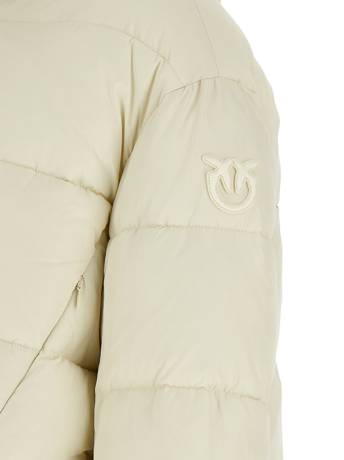 PINKO Beige Polyamide Full-Length Jacket