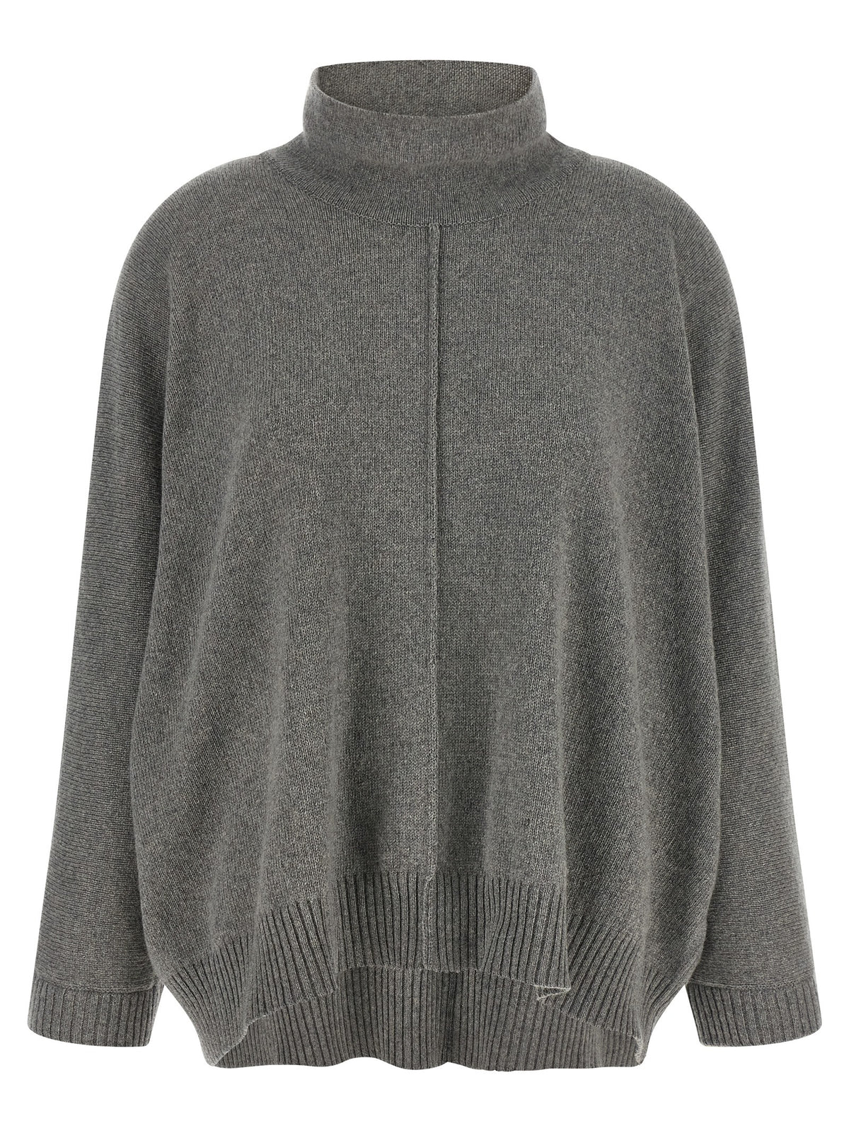 Alberta Ferretti Gray Cashmere Cardigan