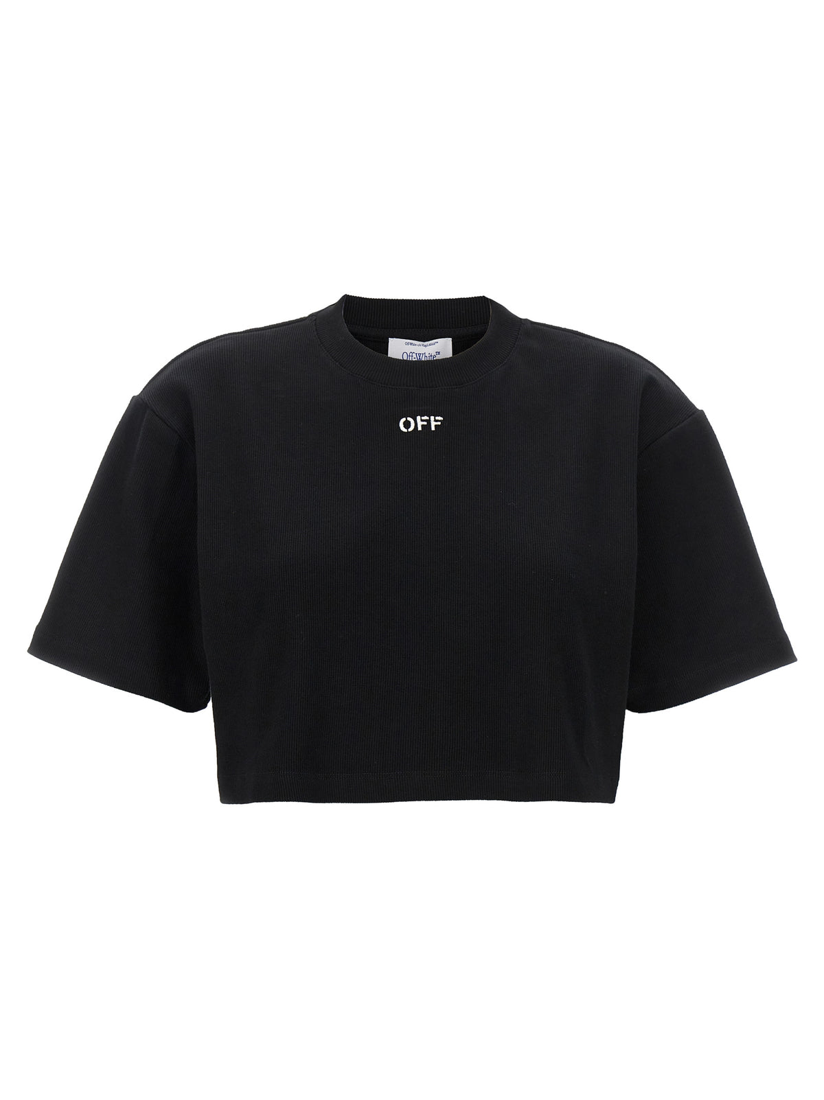 Off-White Black Cotton T-Shirt