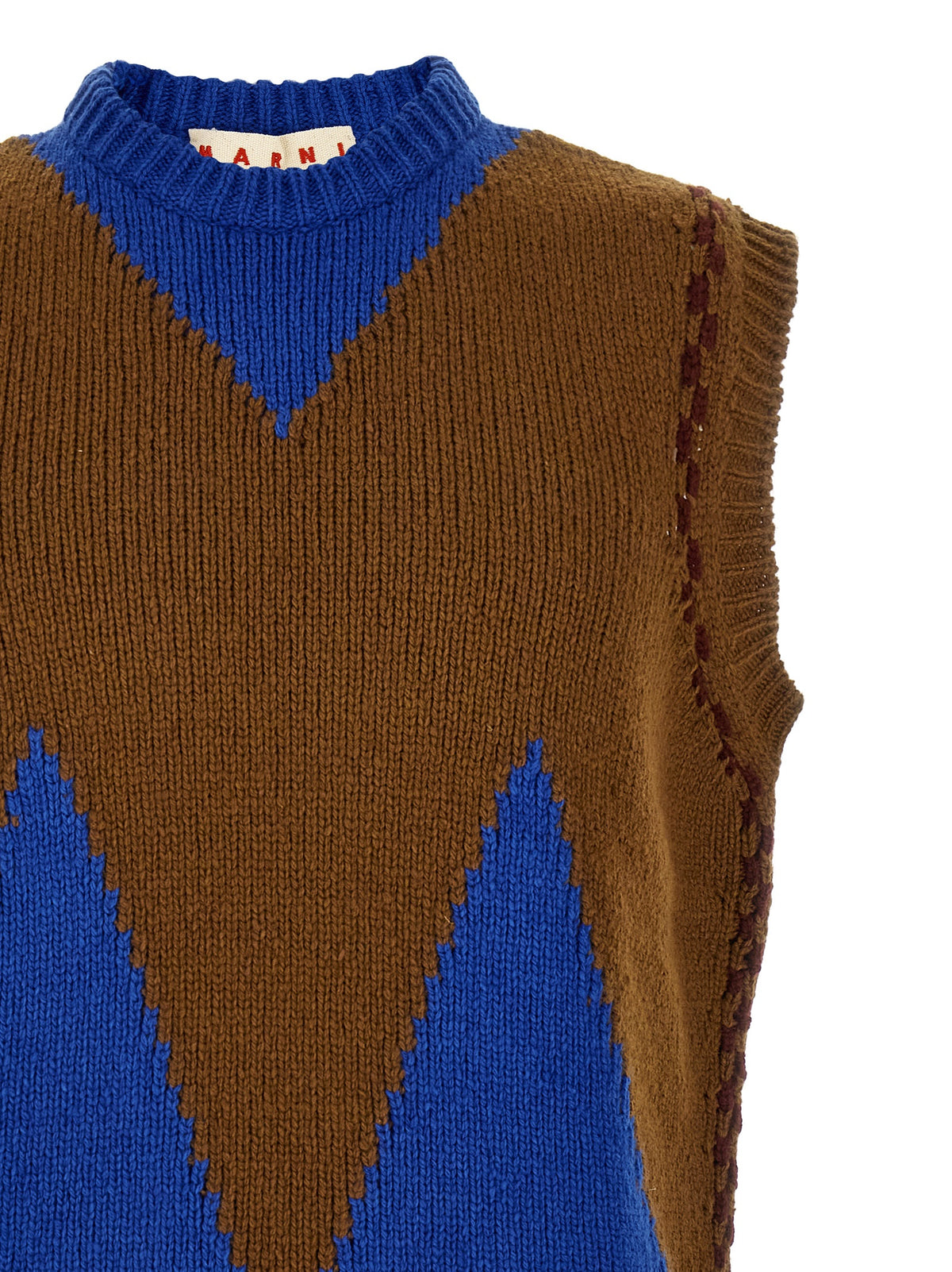 Marni Multicolor Wool Sleeveles Sweater
