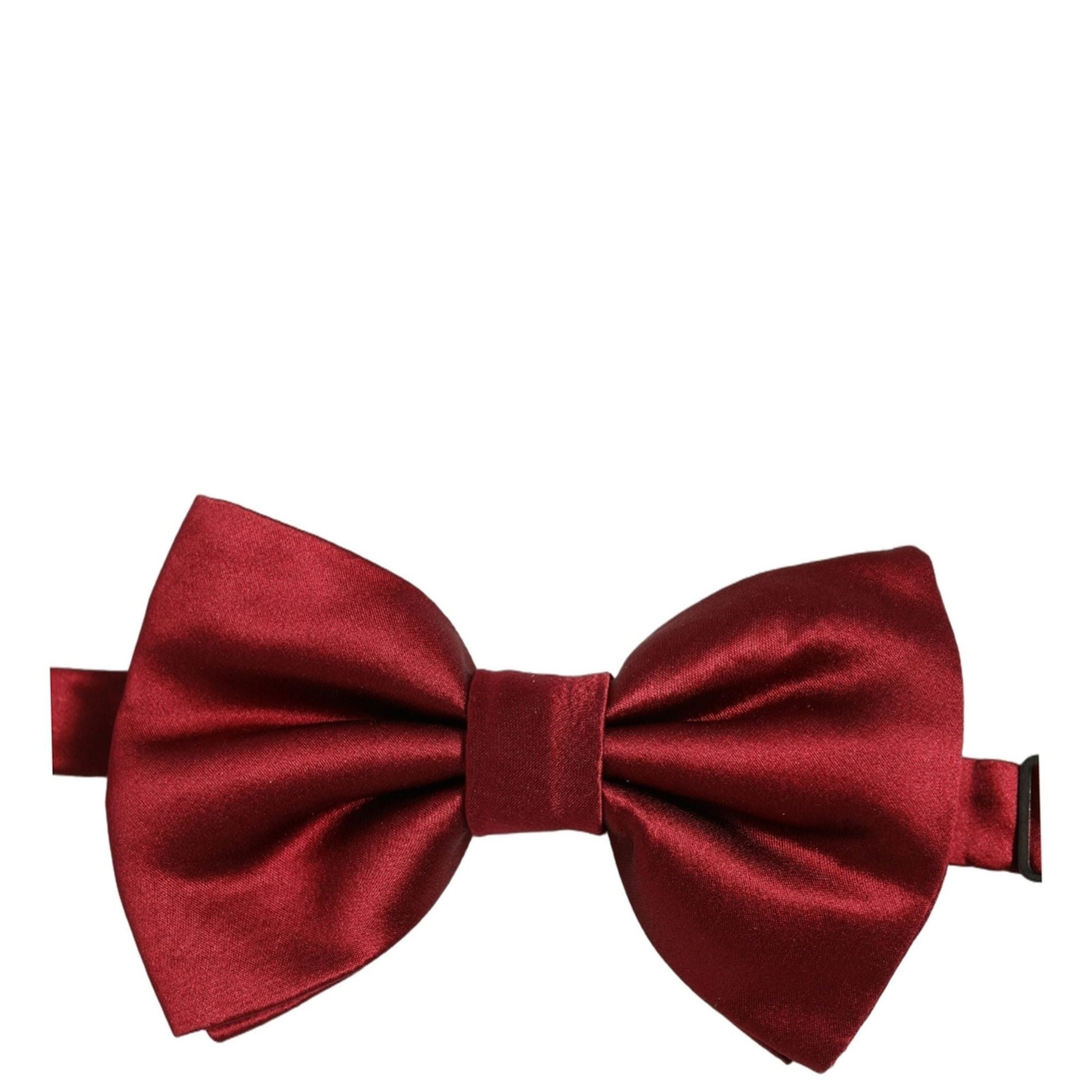 Dolce & Gabbana Men Red 100% Silk Adjustable Neck Papillon Bow Tie