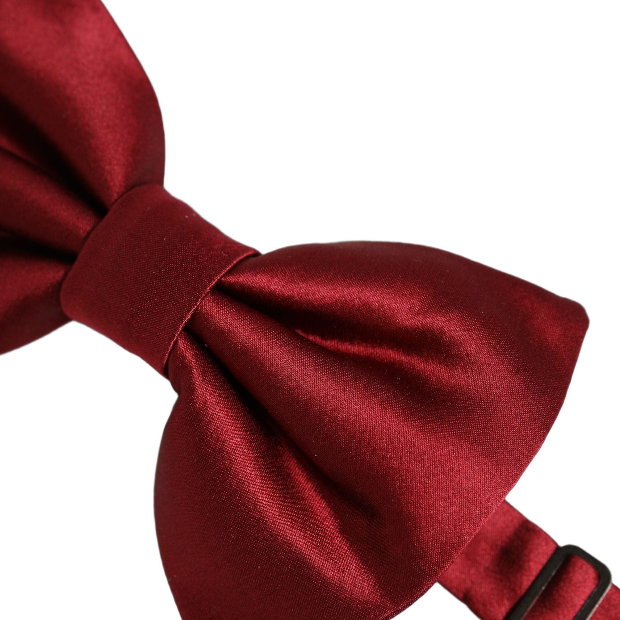 Dolce & Gabbana Men Red 100% Silk Adjustable Neck Papillon Bow Tie