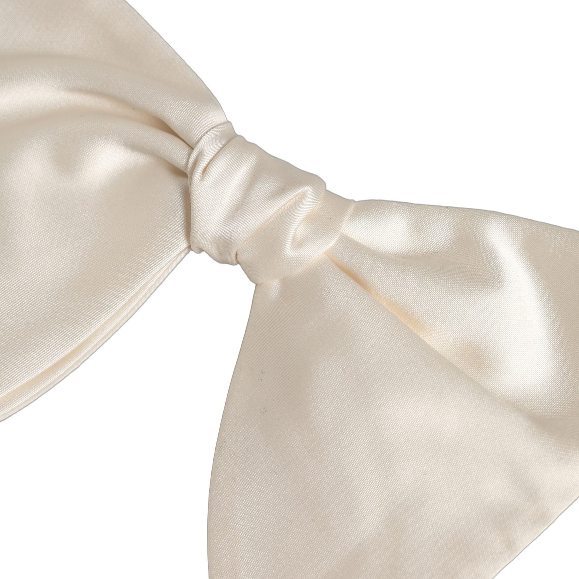 Dolce & Gabbana Men White 100% Silk Adjustable Neck Papillon Bow Tie