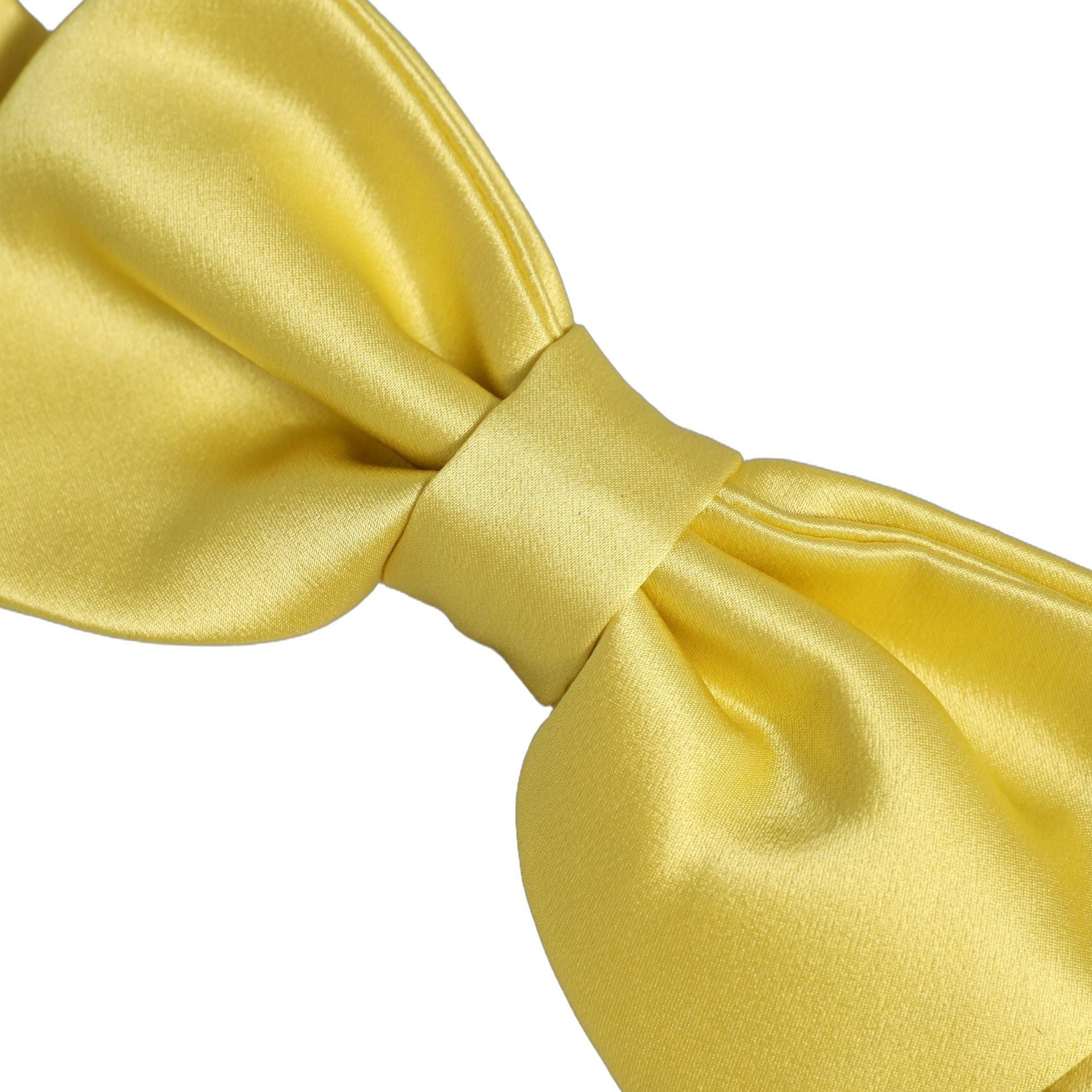 Dolce & Gabbana Men Yellow 100% Silk Adjustable Neck Papillon Bow Tie