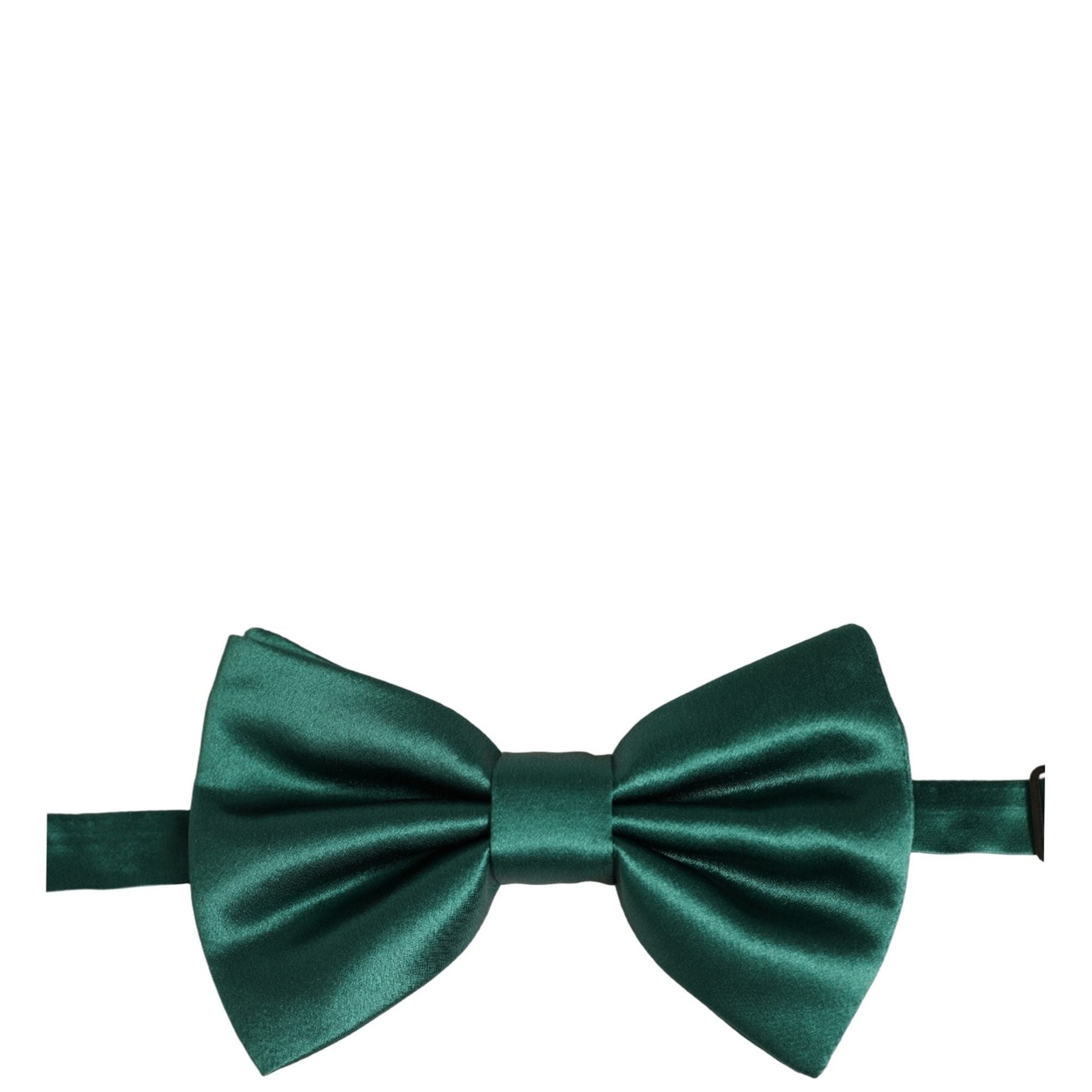 Dolce & Gabbana Men Green 100% Silk Adjustable Neck Papillon Bow Tie