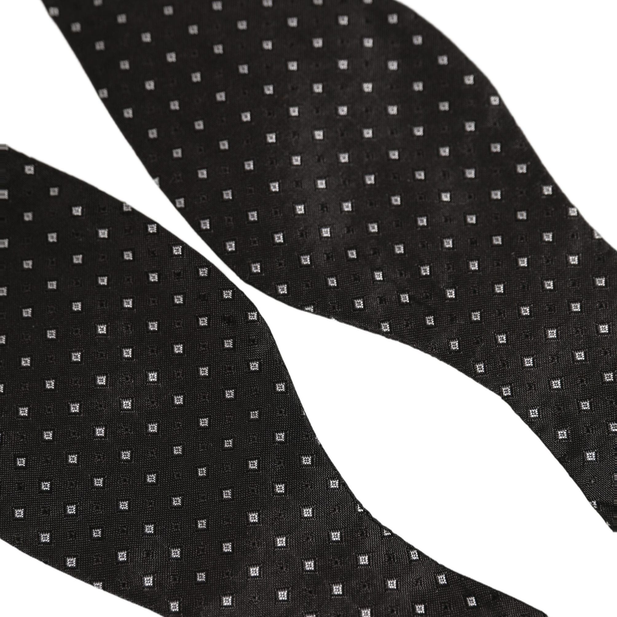 Dolce & Gabbana Black White Polka Dot Adjustable Neck Papillon Bow Tie