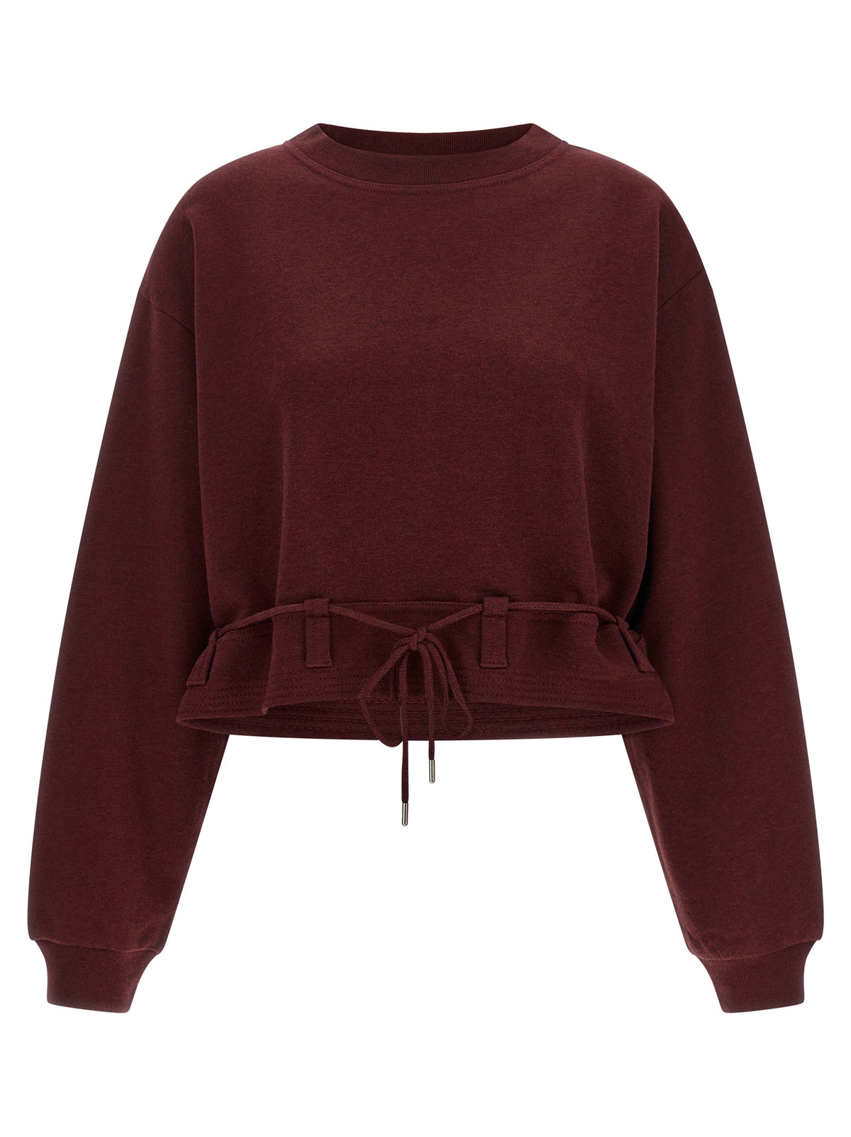 Dries Van Noten Bordeaux Cotton Sweatshirt