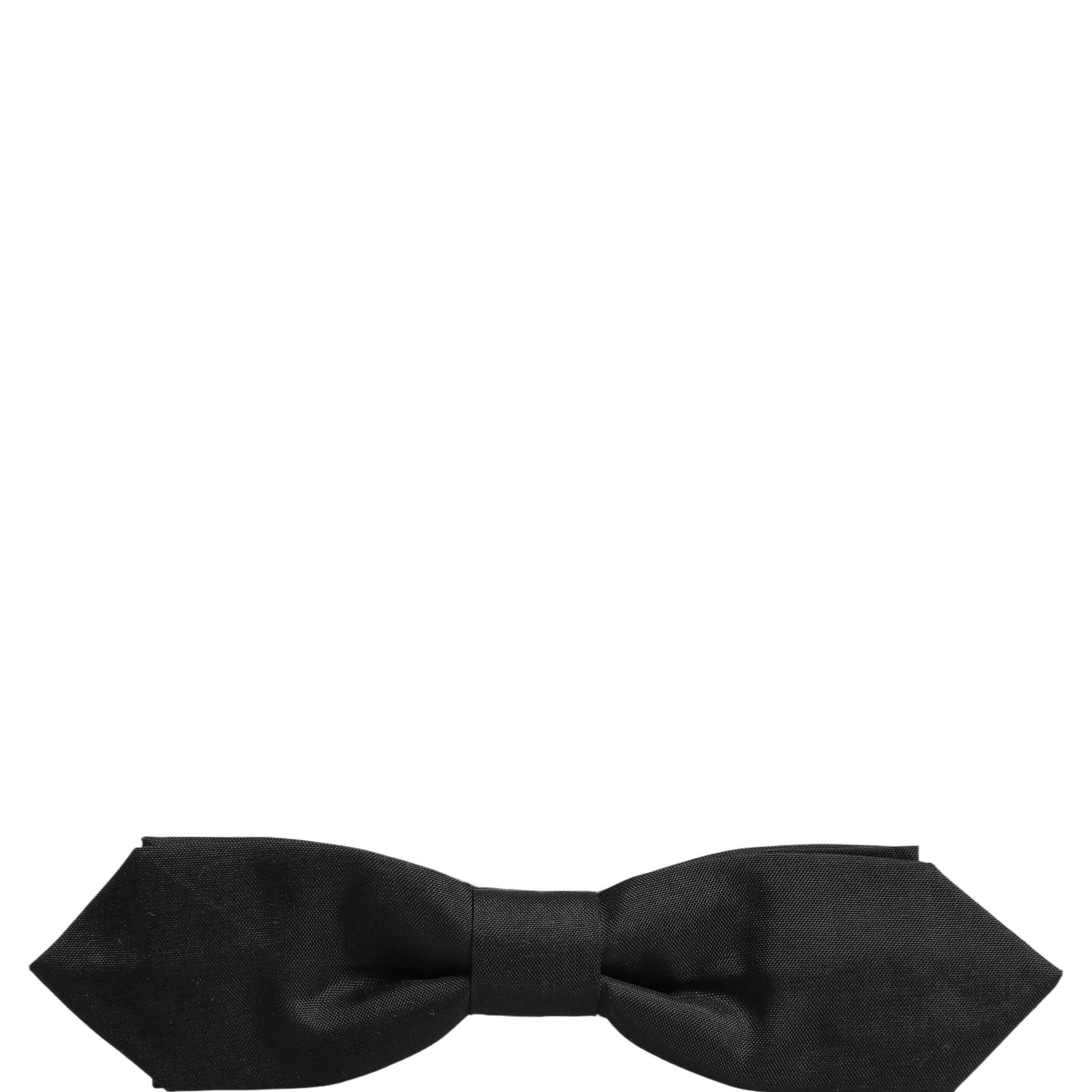 Dolce & Gabbana Men Black Polyester Adjustable Neck Papillon Bow Tie