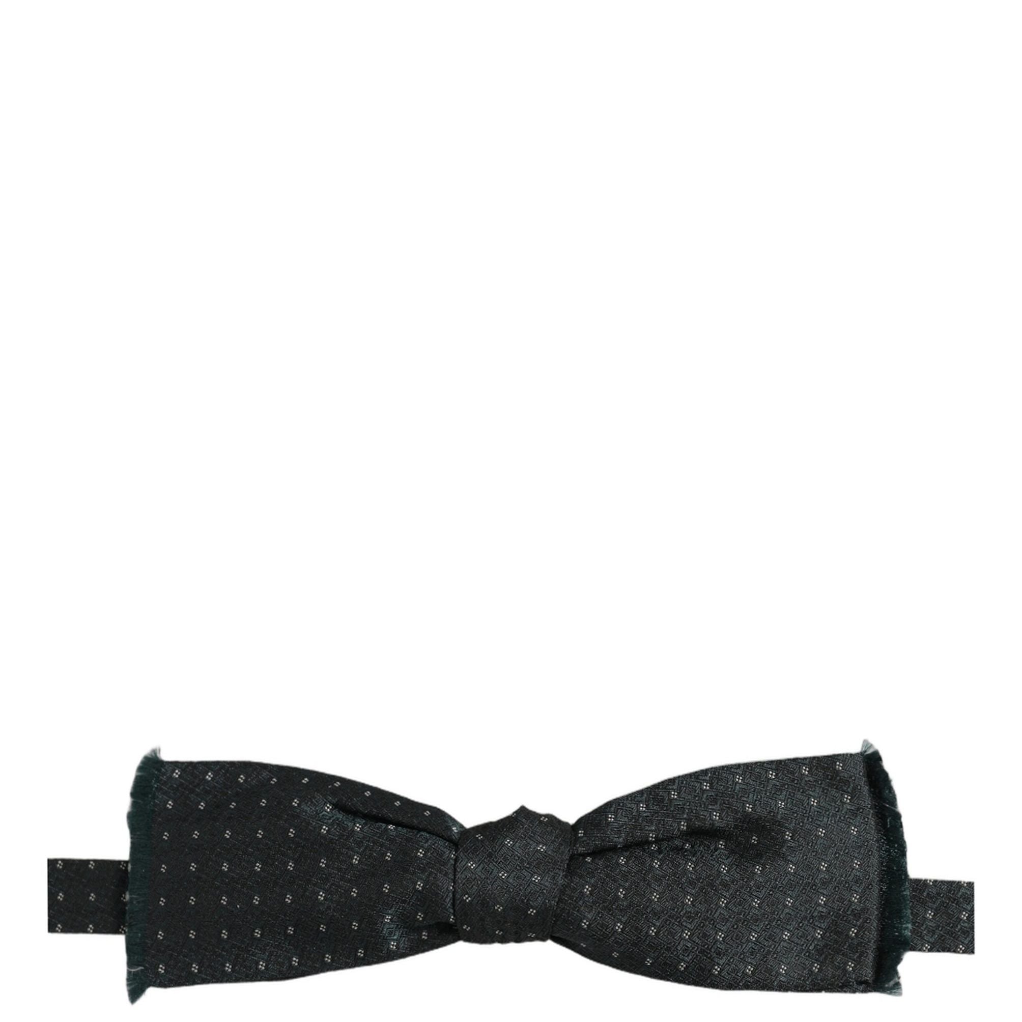 Dolce & Gabbana Men Green Patterned Adjustable Neck Papillon Bow Tie