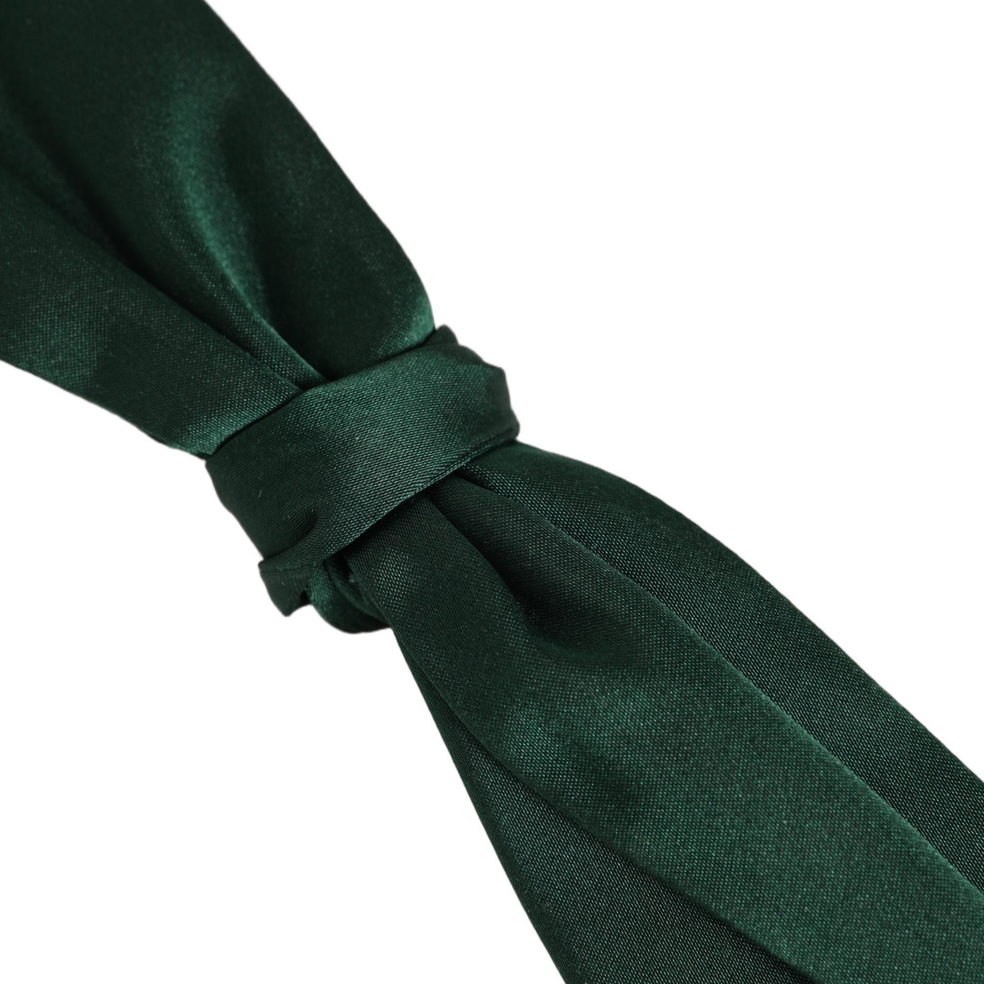 Dolce & Gabbana Men Dark Green Silk Adjustable Neck Papillon Bow Tie