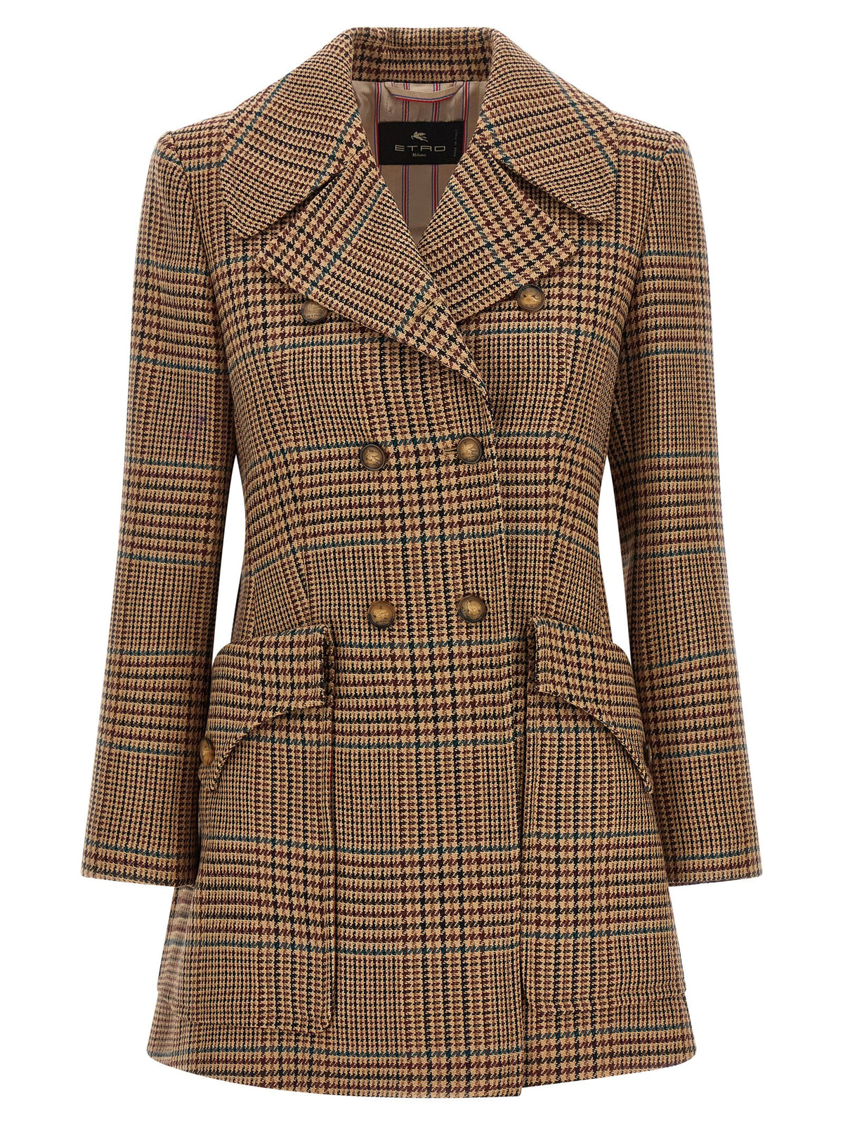 Etro Brown Wool Coat