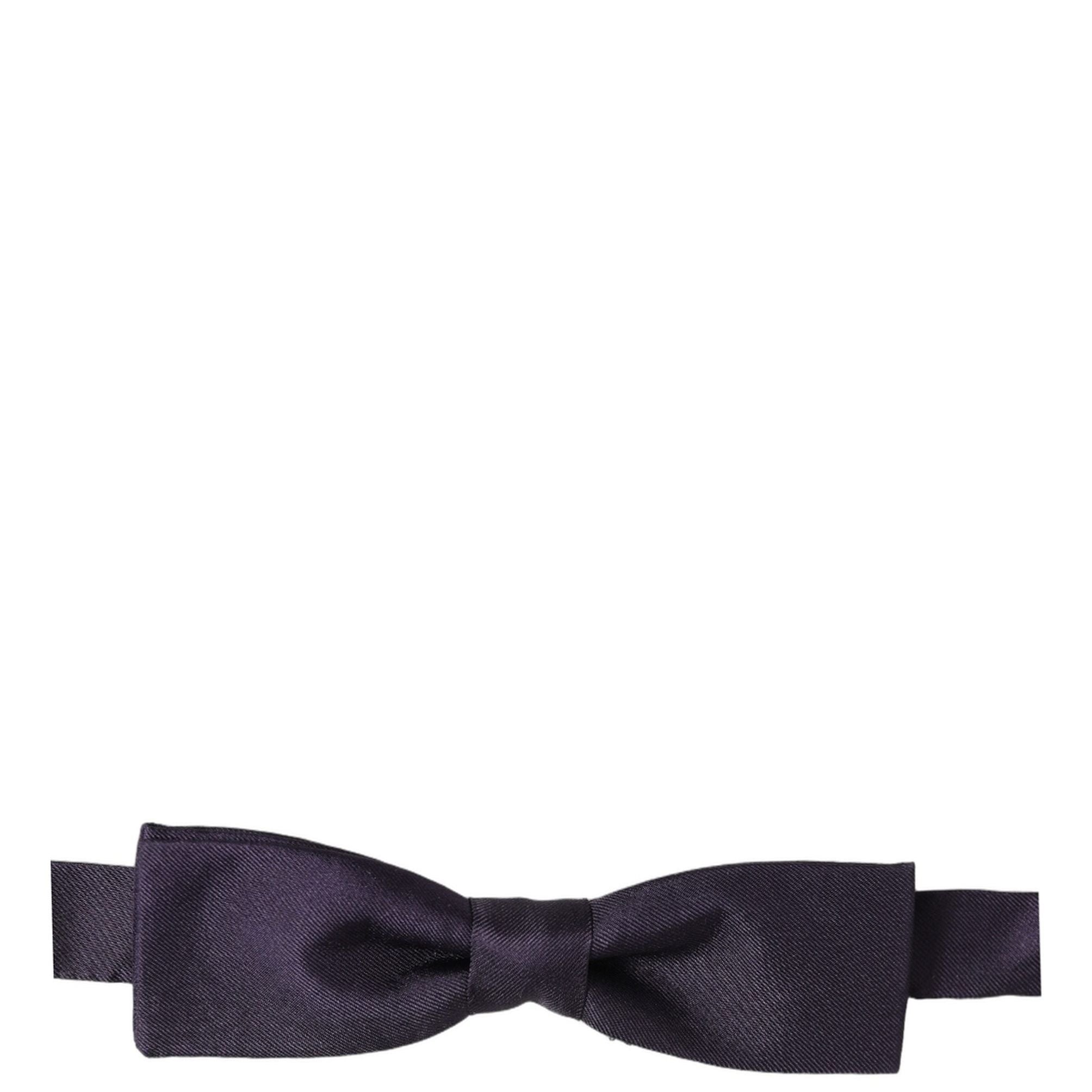 Dolce & Gabbana Men Violet 100% Silk Adjustable Neck Papillon Bow Tie