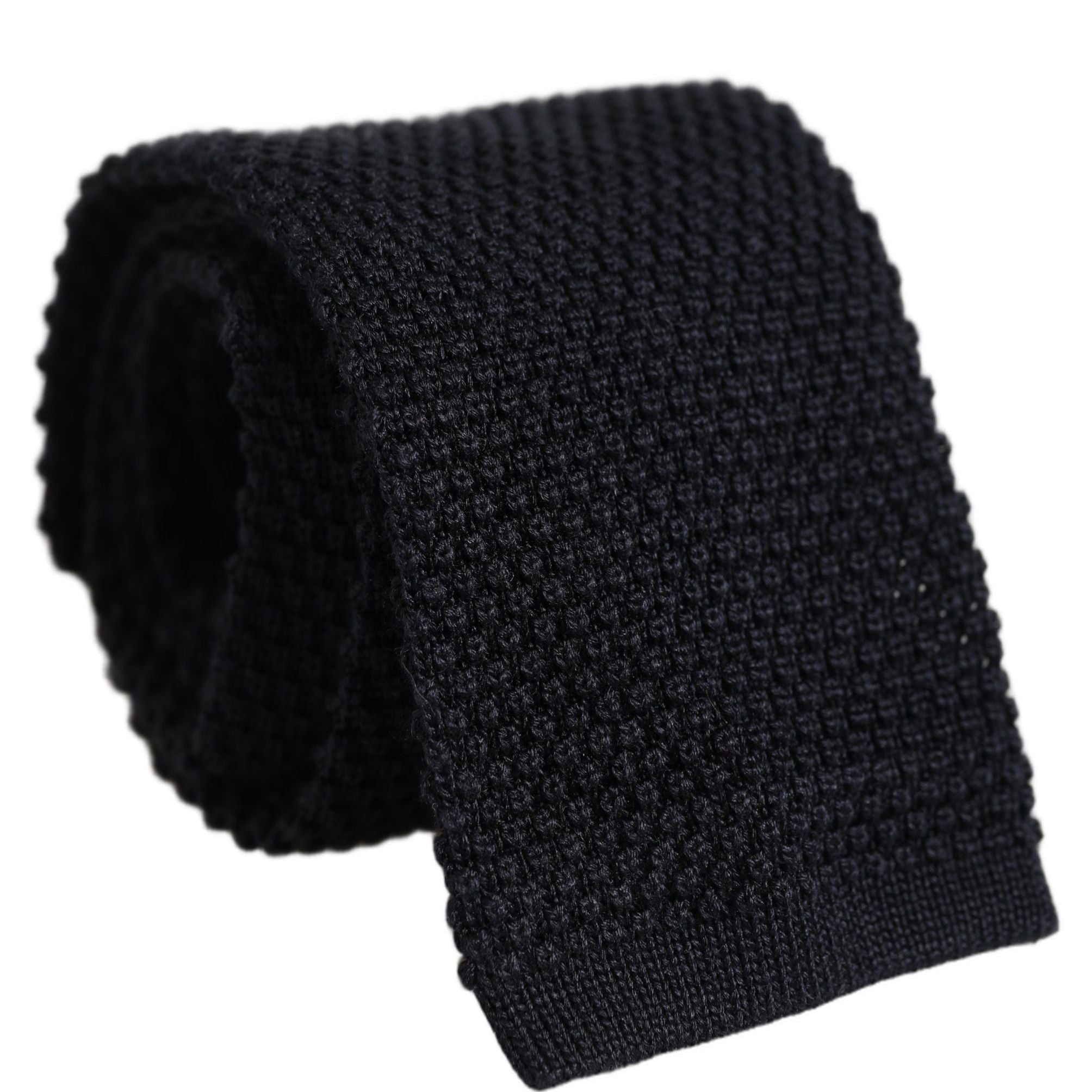 Dolce & Gabbana Men Black 100% Silk Adjustable Men Tied Necktie Tie