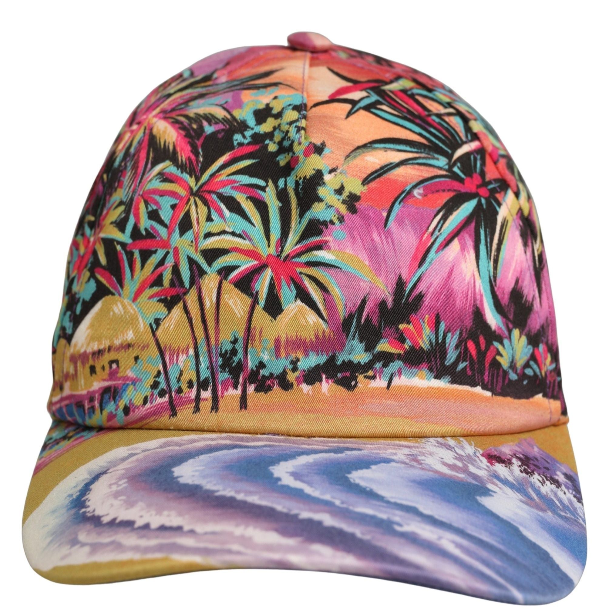 Dolce & Gabbana Multicolor Tropical Themed Baseball Capello Hat