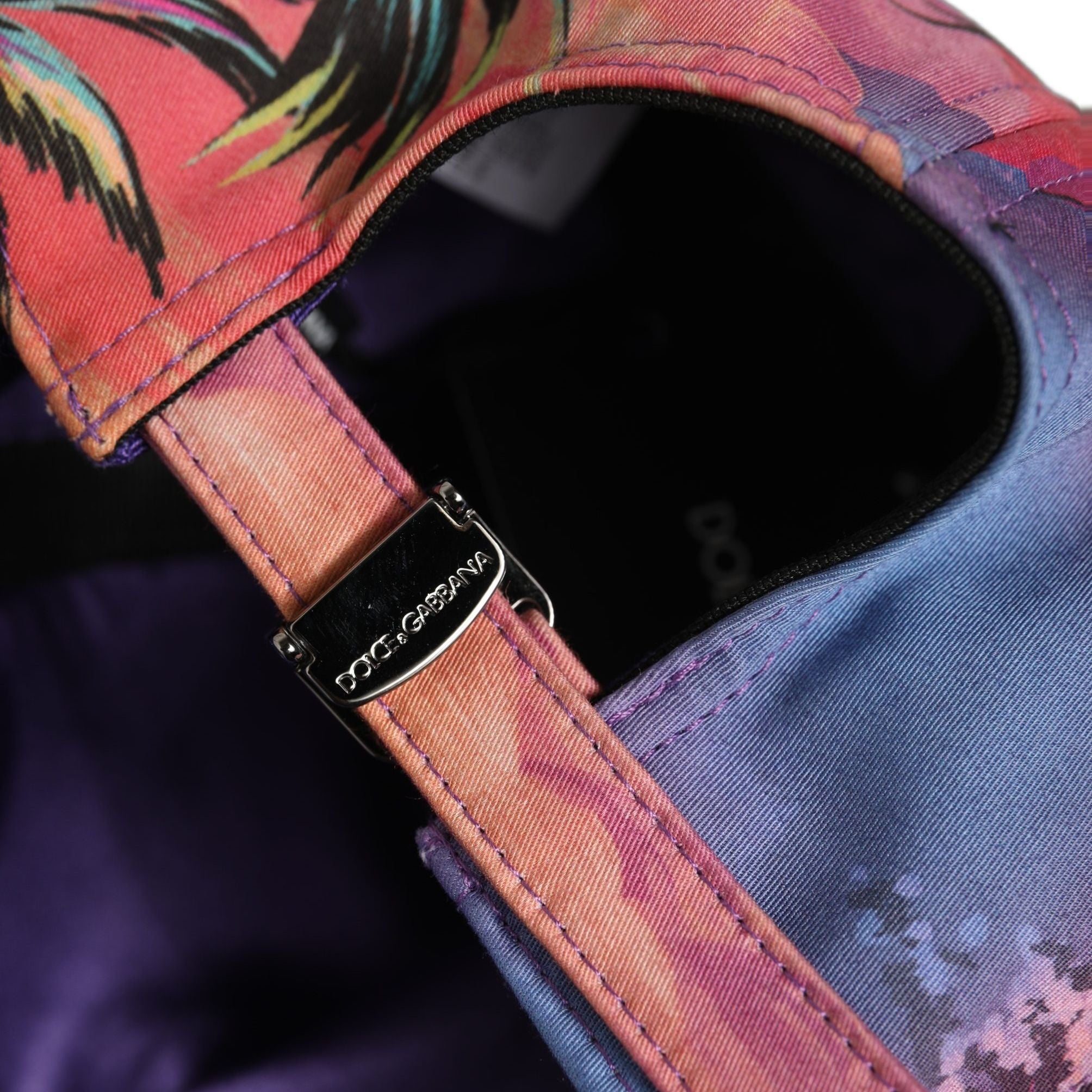 Dolce & Gabbana Multicolor Tropical Themed Baseball Capello Hat