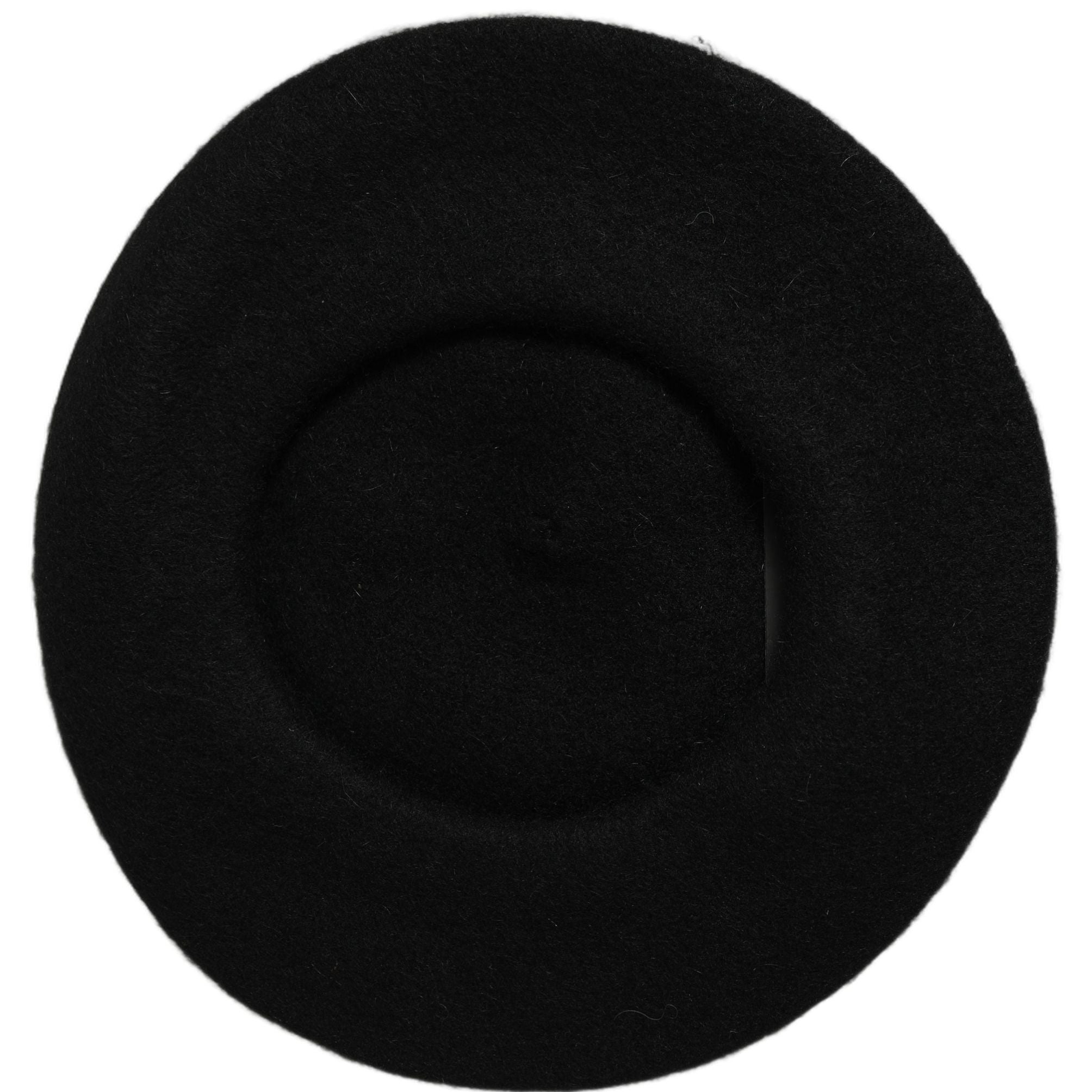 Dolce & Gabbana Black Wool French Style Beret Capello Hat