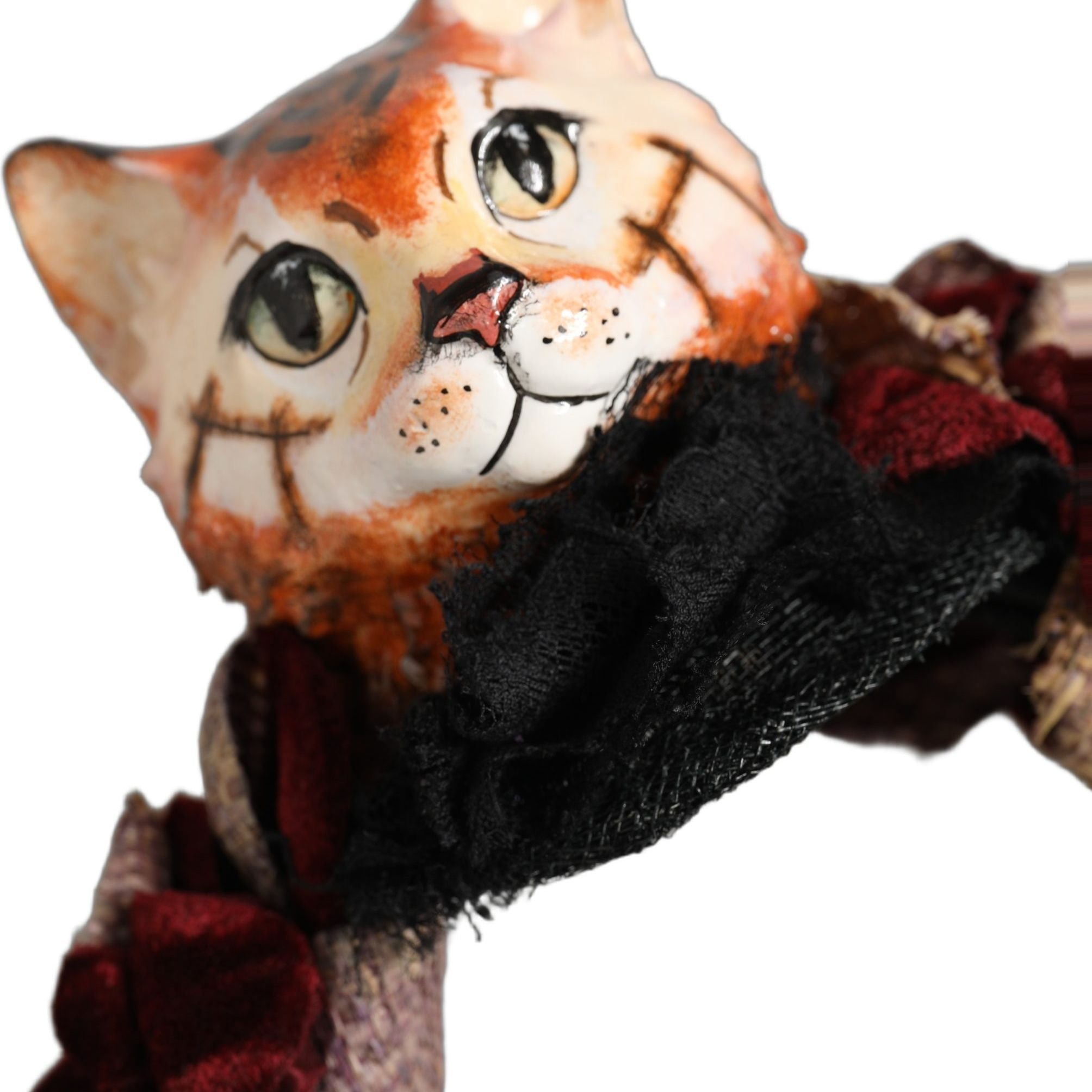 Dolce & Gabbana Multicolor Velvet Bengal Cat Silk Headwear Headband