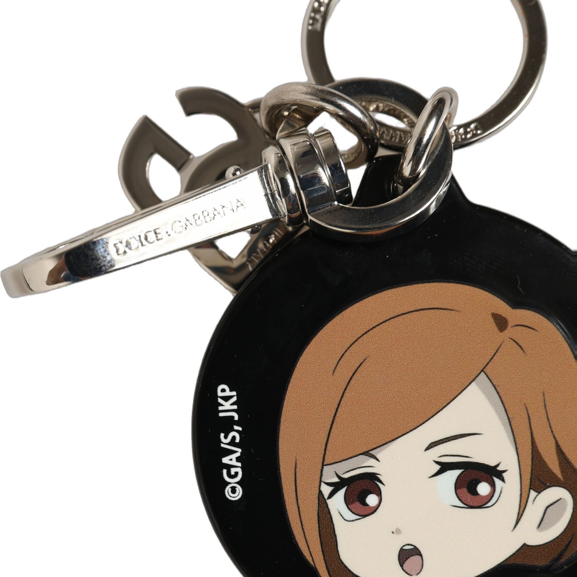Dolce & Gabbana Black Kaisen Nobara Kugisaki Charm Metal Keychain Keyring