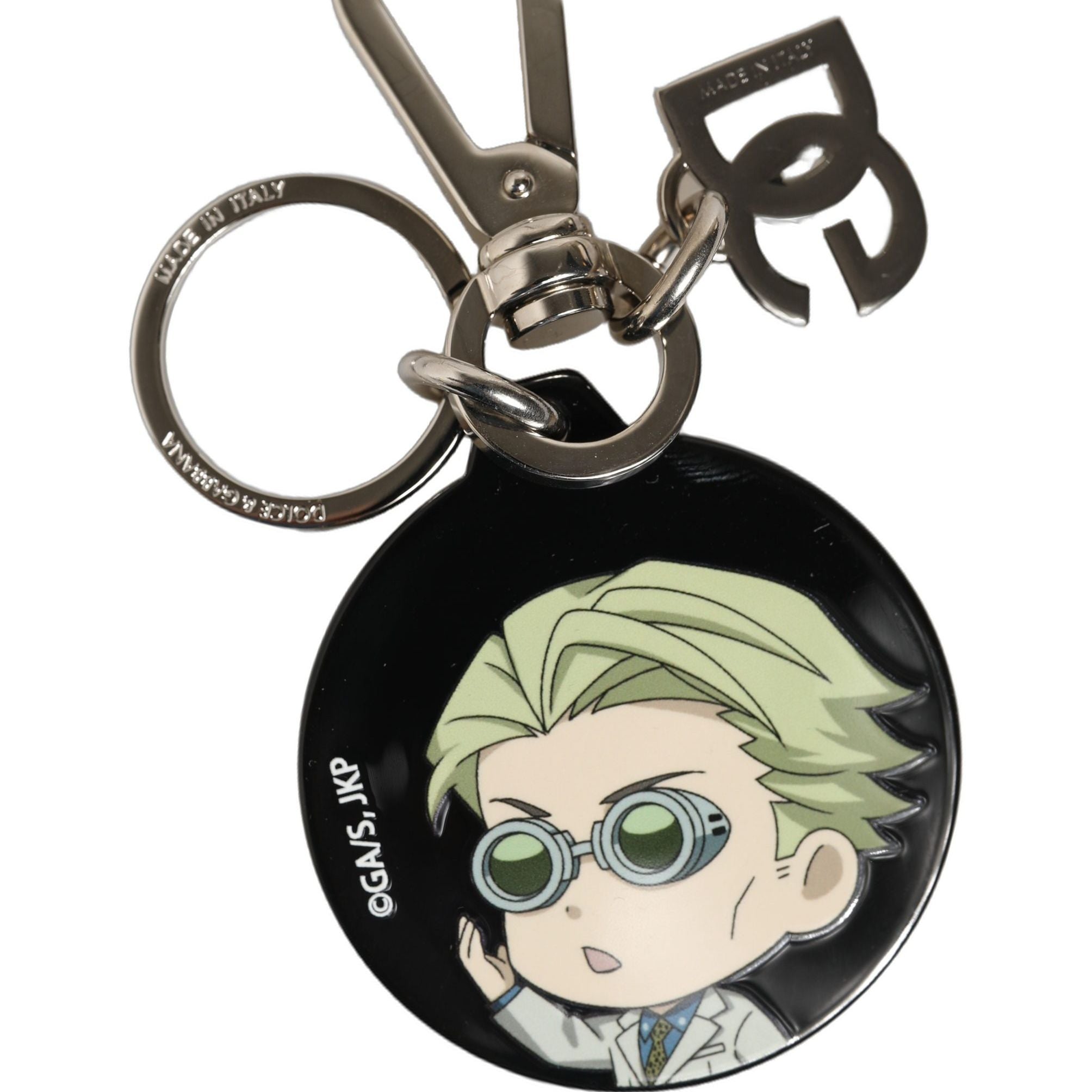 Dolce & Gabbana Black Kaisen Kento Nanami Charm Metal Keychain Keyring