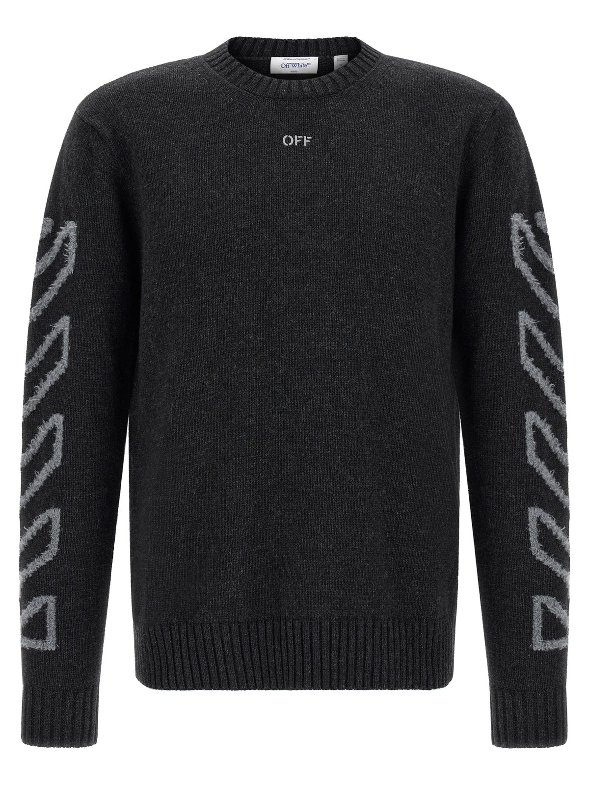 Off-White Gray Wool Cardigan