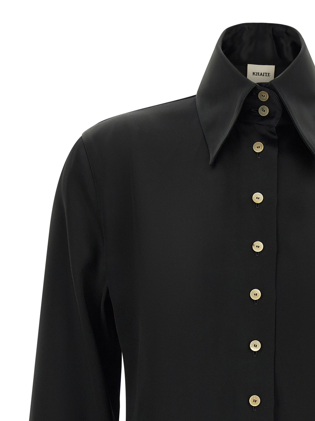 Khaite Black Acetate Blouse