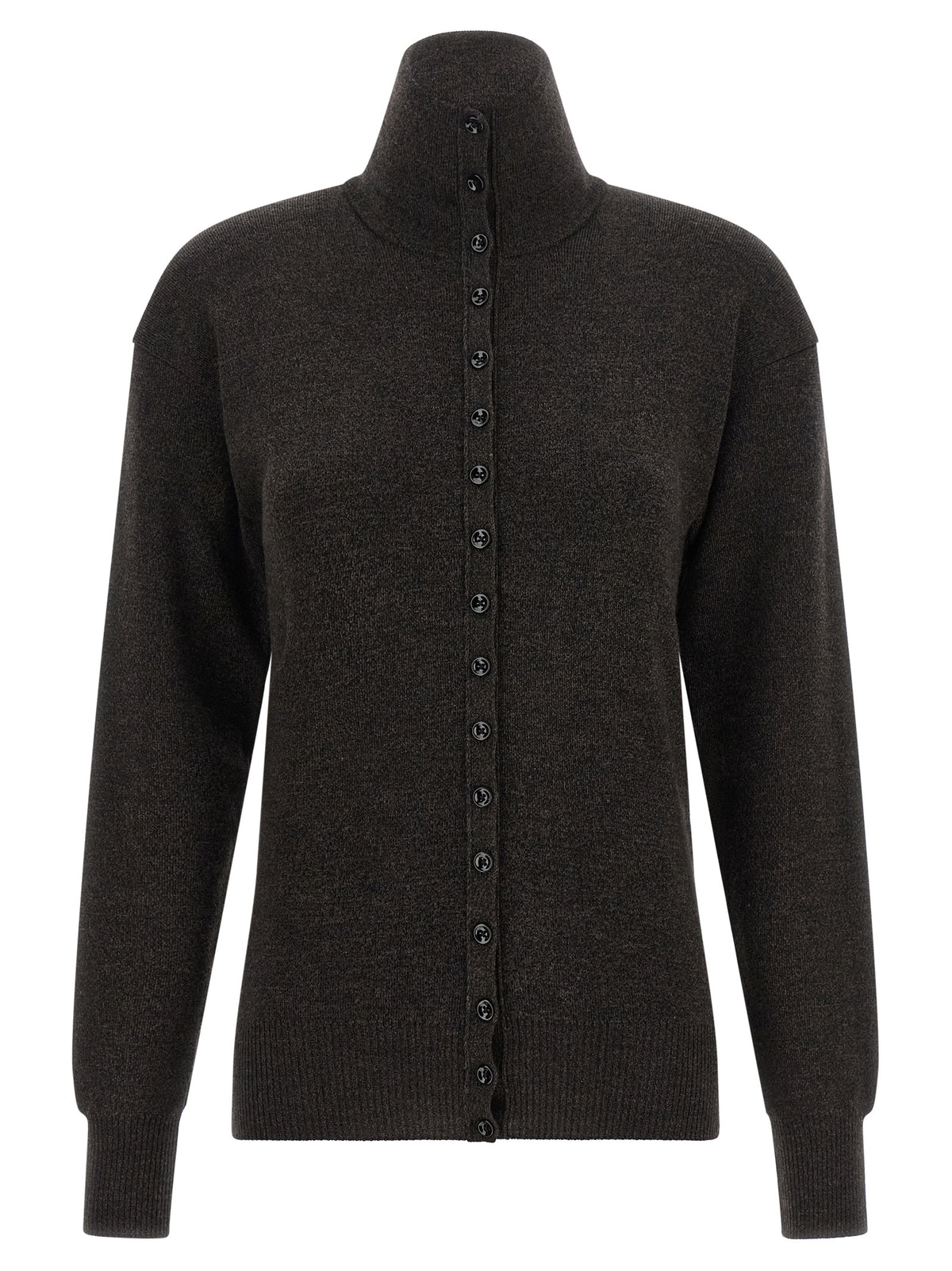 Lemaire Brown Wool Cardigan