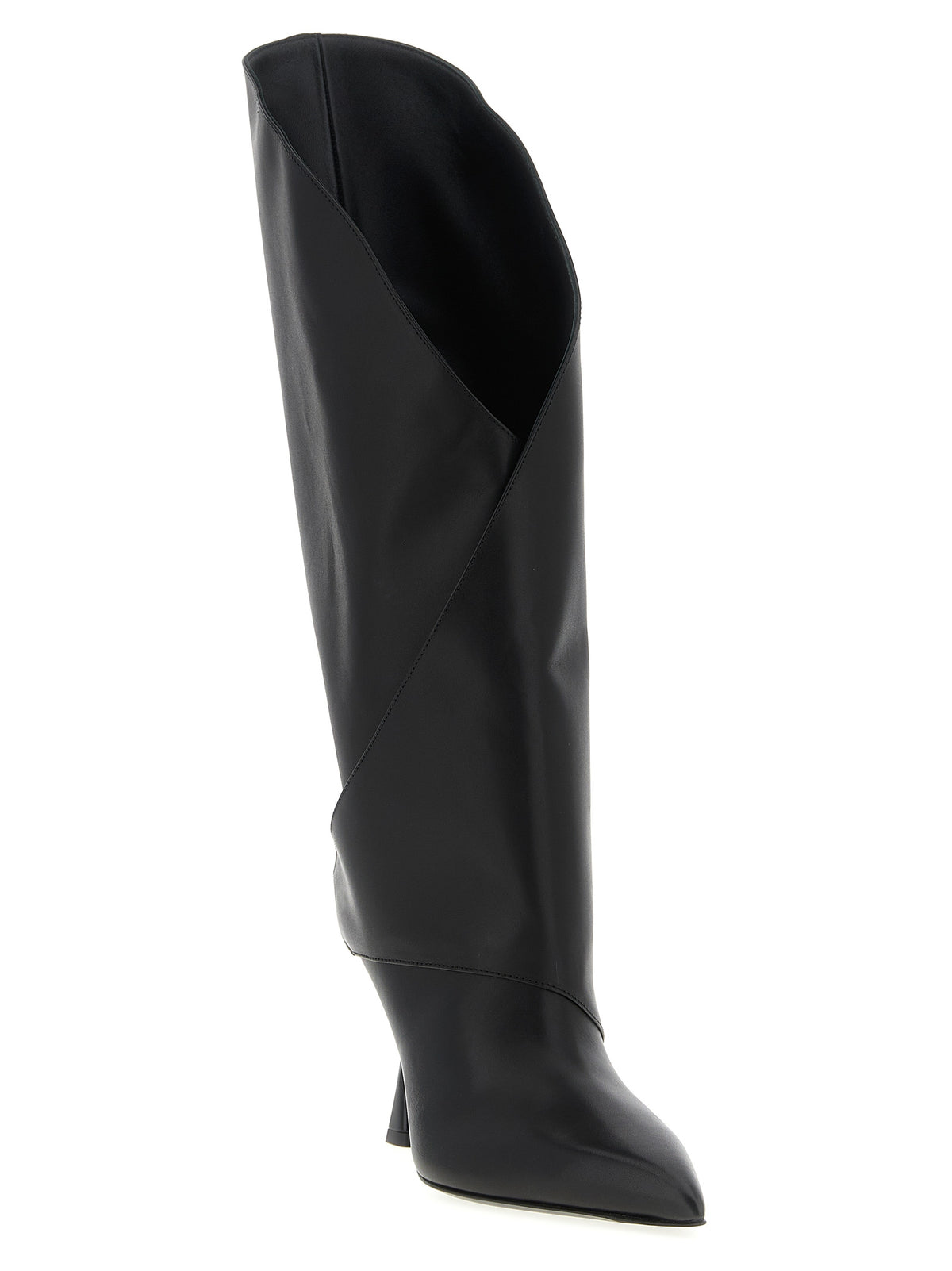 Balmain Black Calfskin Over The Knee
