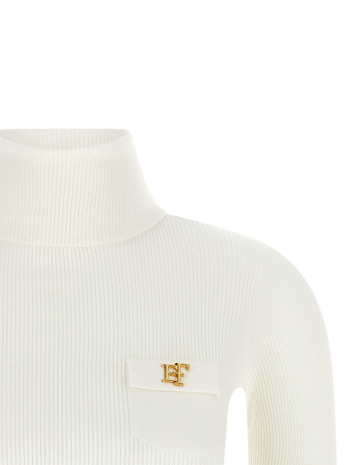 Elisabetta Franchi White Lycra Cardigan