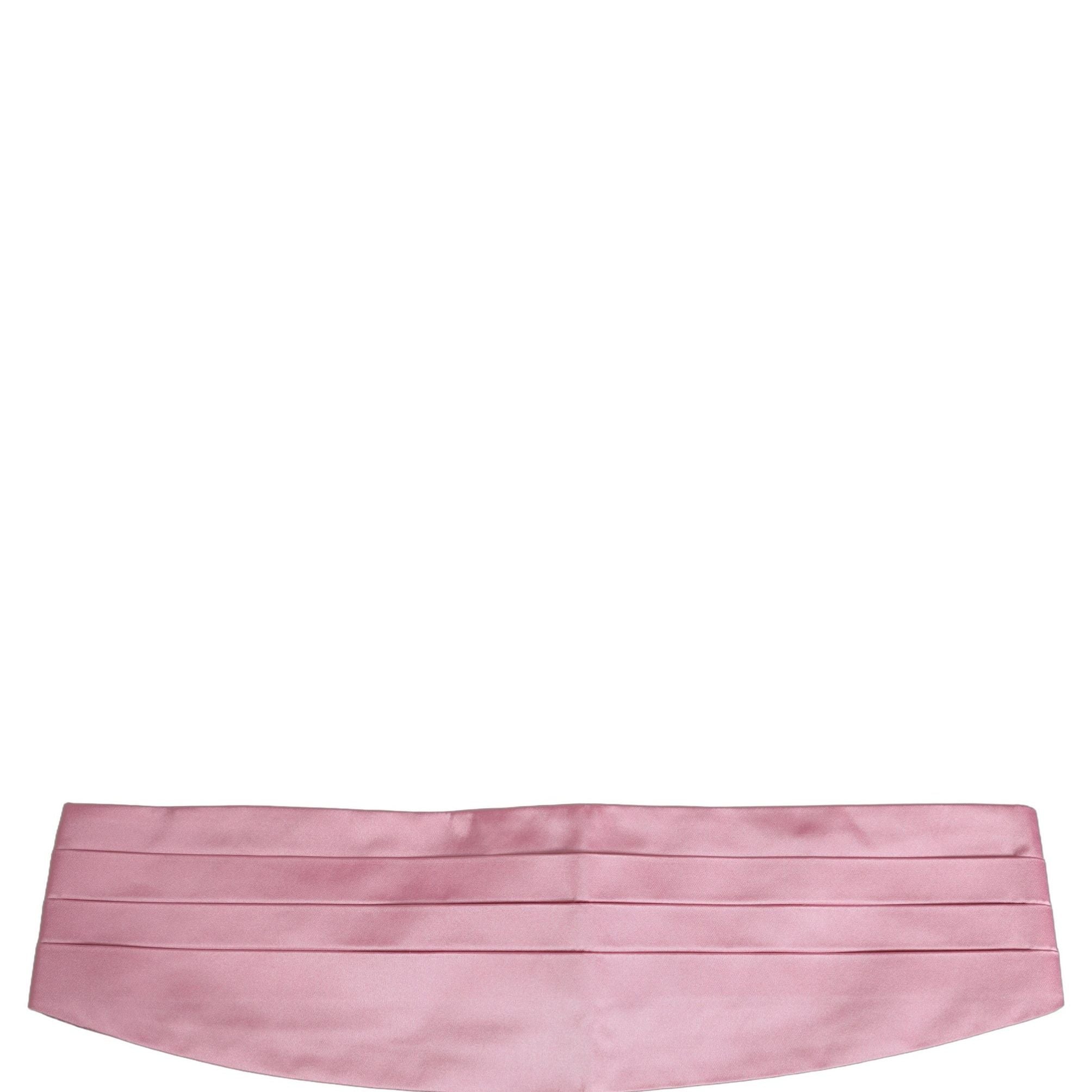 Dolce & Gabbana Pink Men 100% Silk Belt Waist Cummerbund