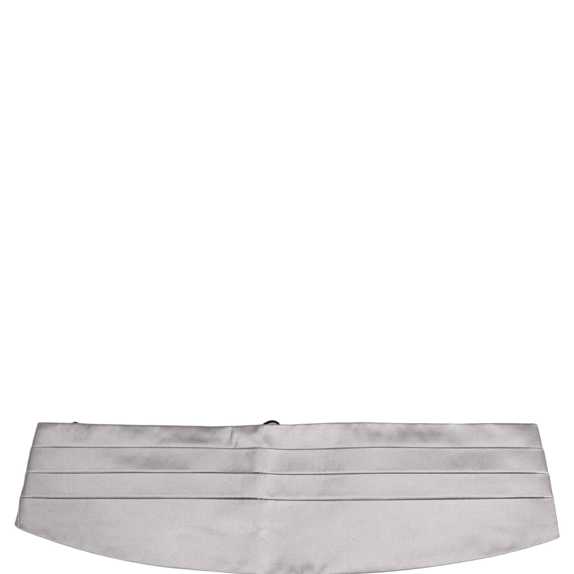 Dolce & Gabbana Gray Men 100% Silk Belt Waist Cummerbund