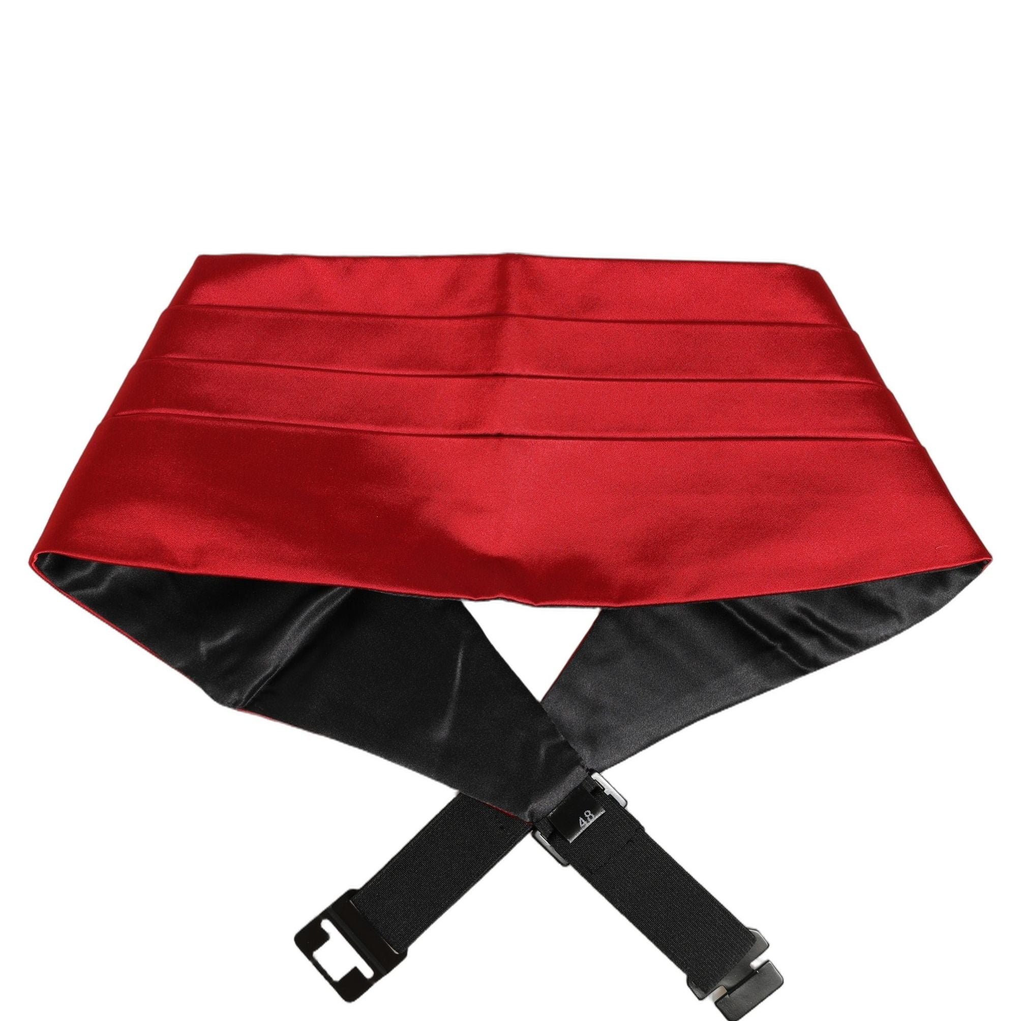 Dolce & Gabbana Red Men 100% Silk Belt Waist Cummerbund