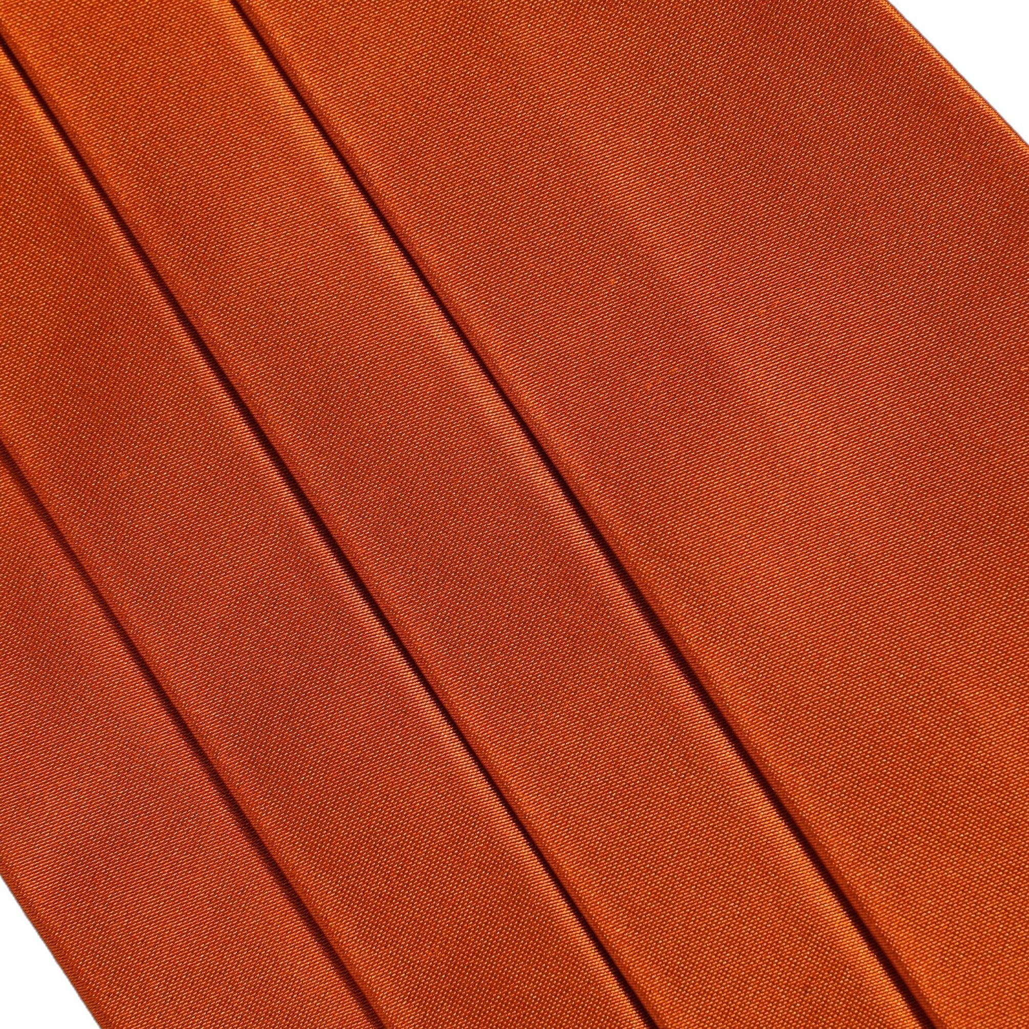Dolce & Gabbana Orange 100% Silk Belt Waist Cummerbund