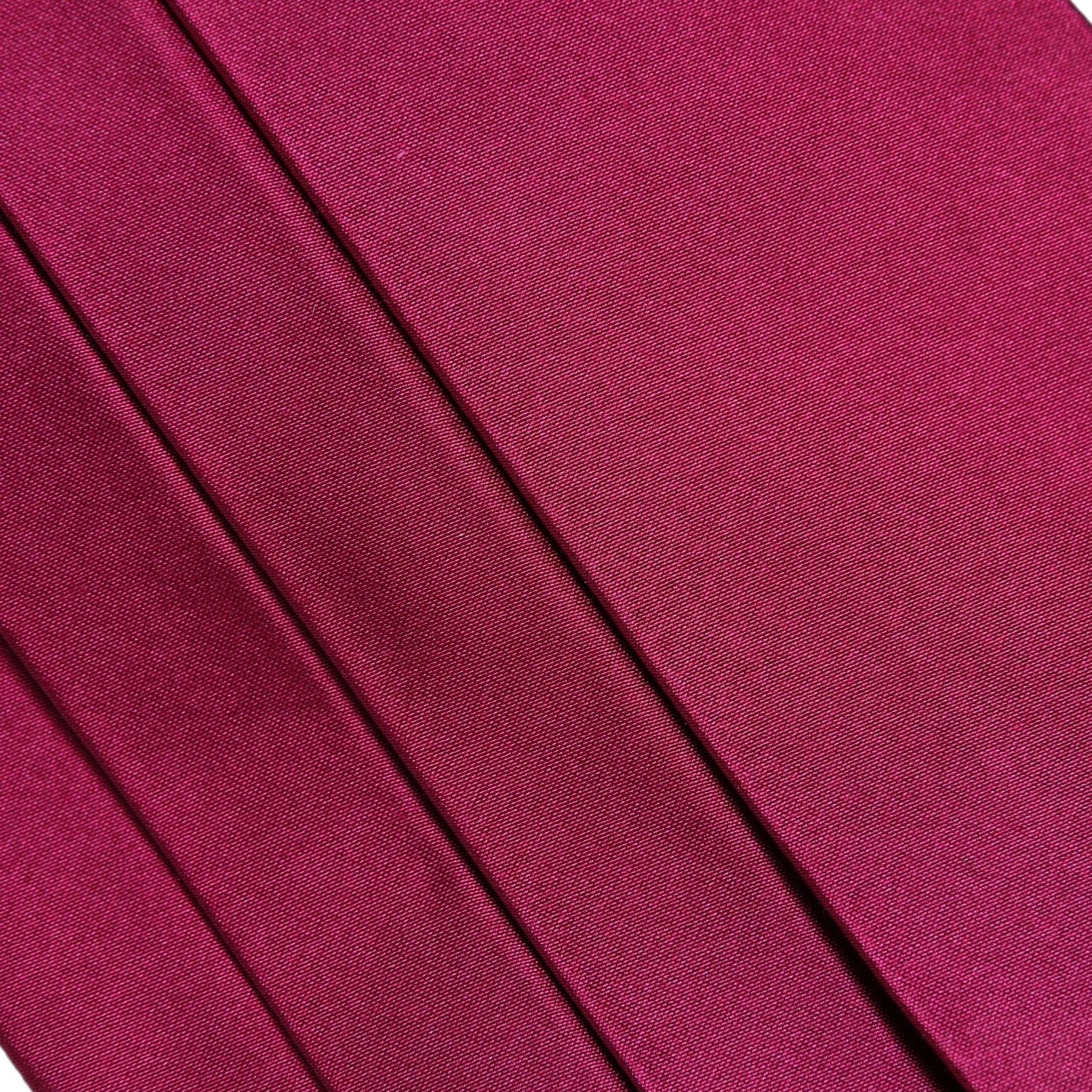 Dolce & Gabbana Burgundy 100% Silk Belt Waist Cummerbund