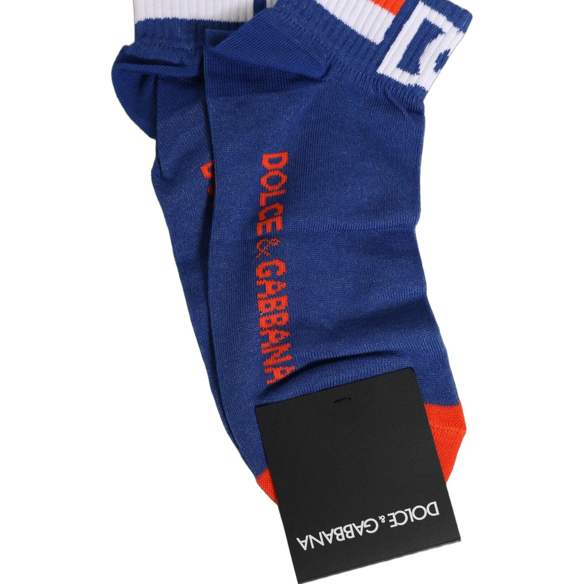 Dolce & Gabbana Men Multicolor Cotton Ankle Length Accessory Socks