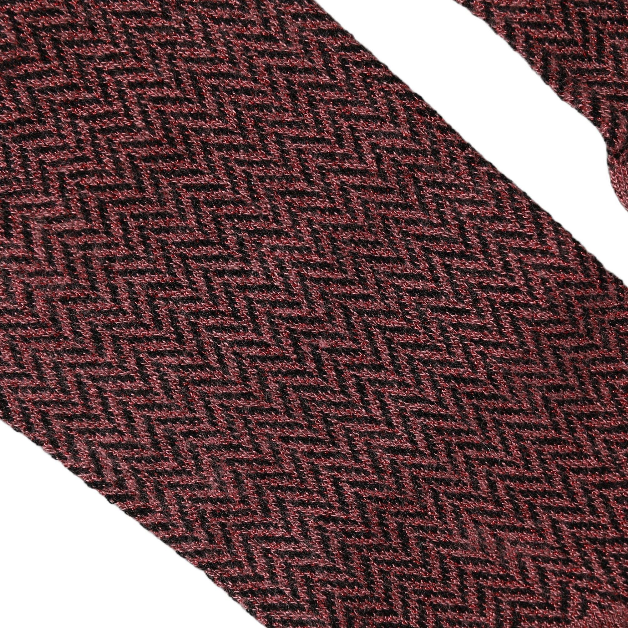 Dolce & Gabbana Burgundy Viscose Over The Calf Accessory Socks