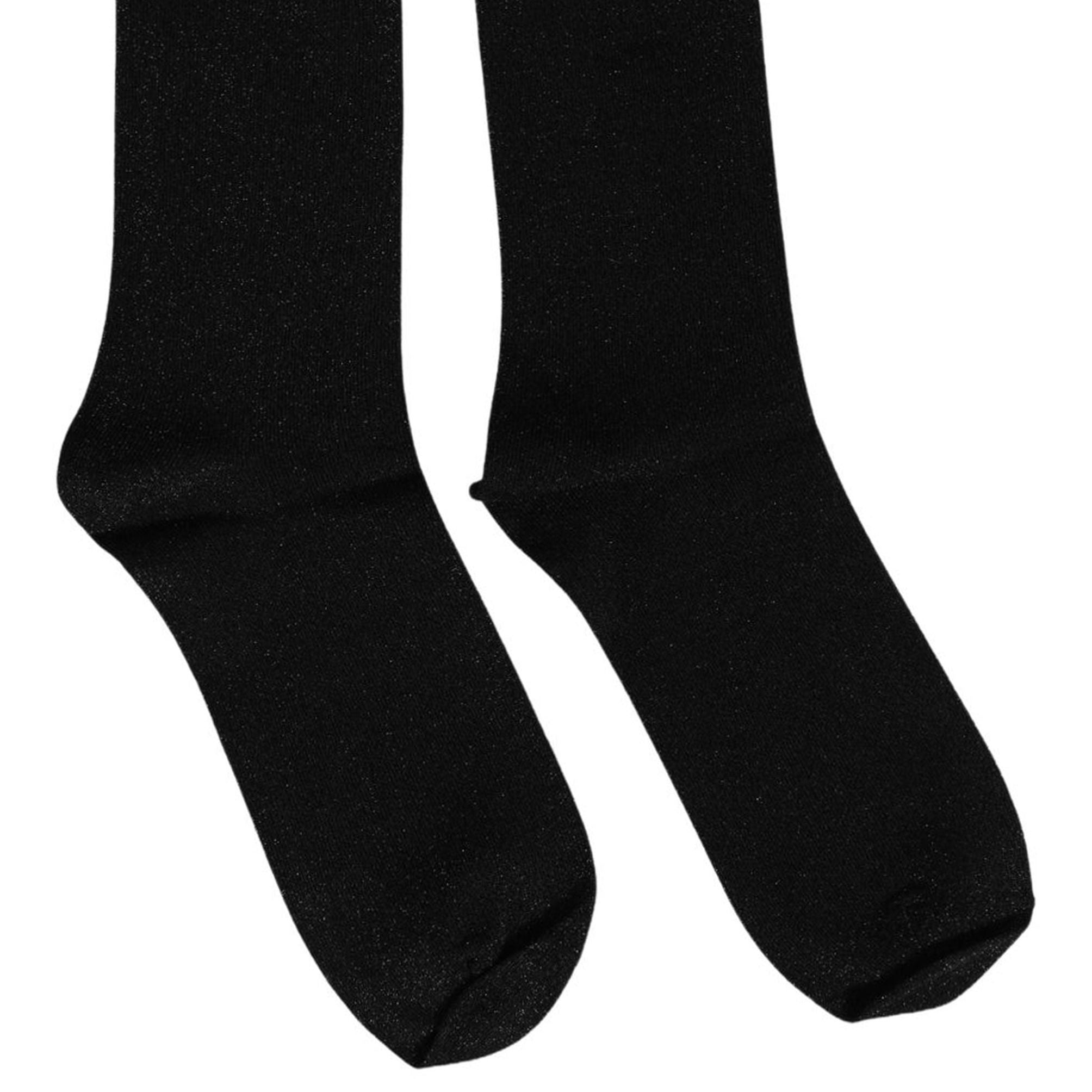 Dolce & Gabbana Men Black Viscose Mid Calf Accessory Socks