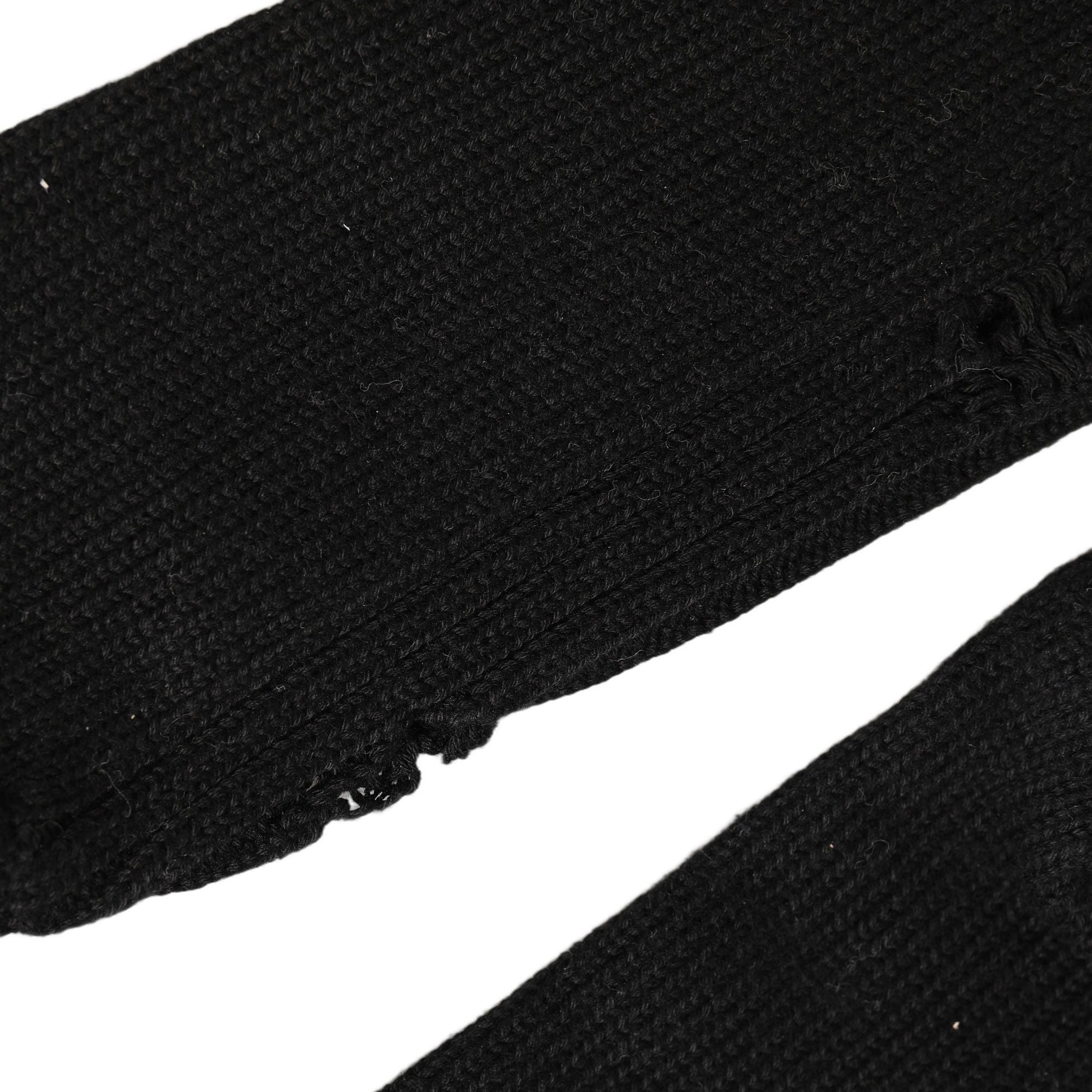 Dolce & Gabbana Black Cotton Distressed Mid Calf Accessory Socks