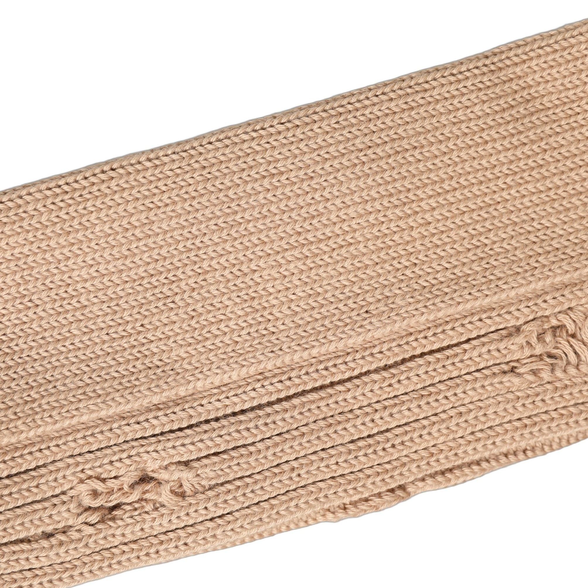 Dolce & Gabbana Beige Cotton Distressed Mid Calf Accessory Socks
