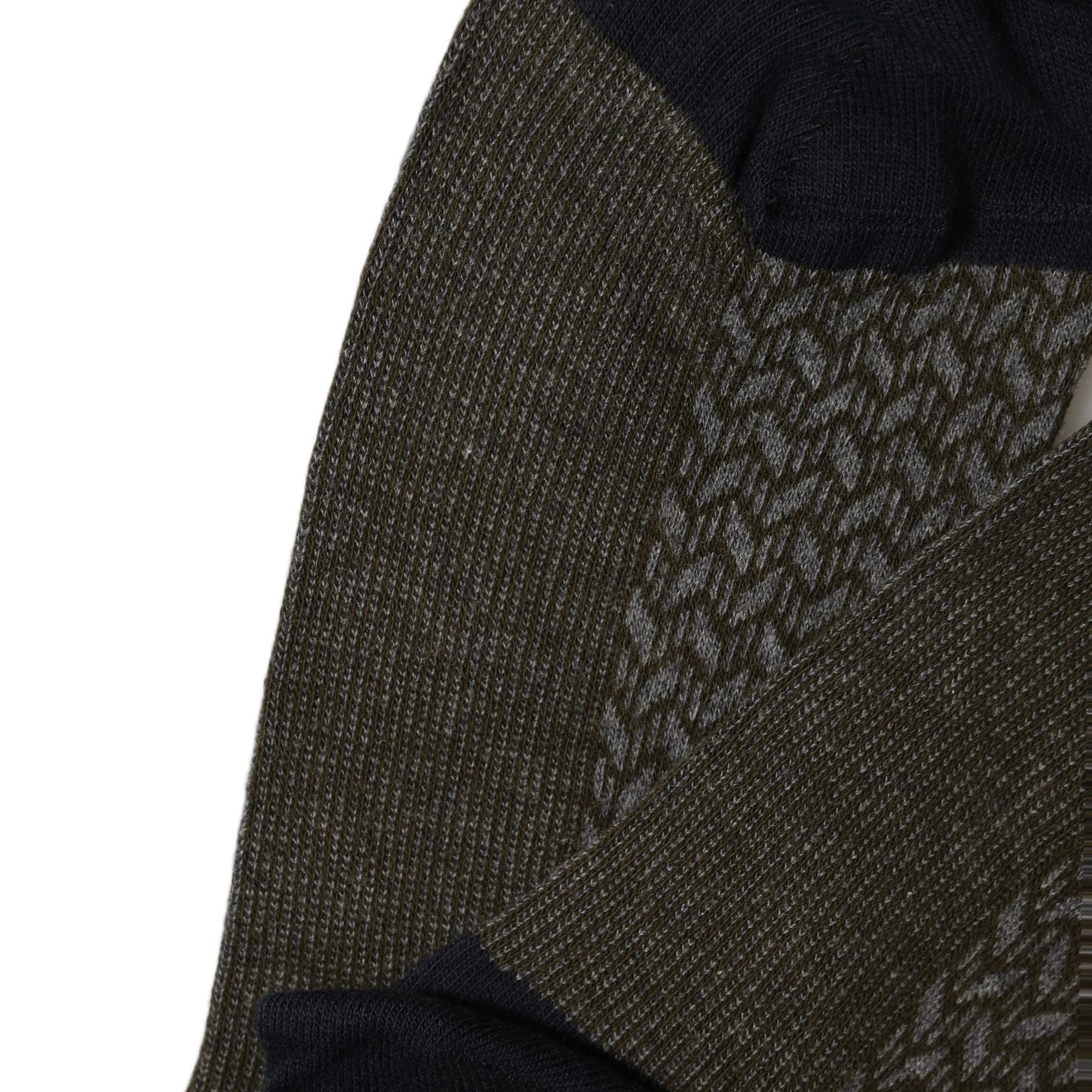 Dolce & Gabbana Dark Gray Cotton Knit Knee High Accessory Socks