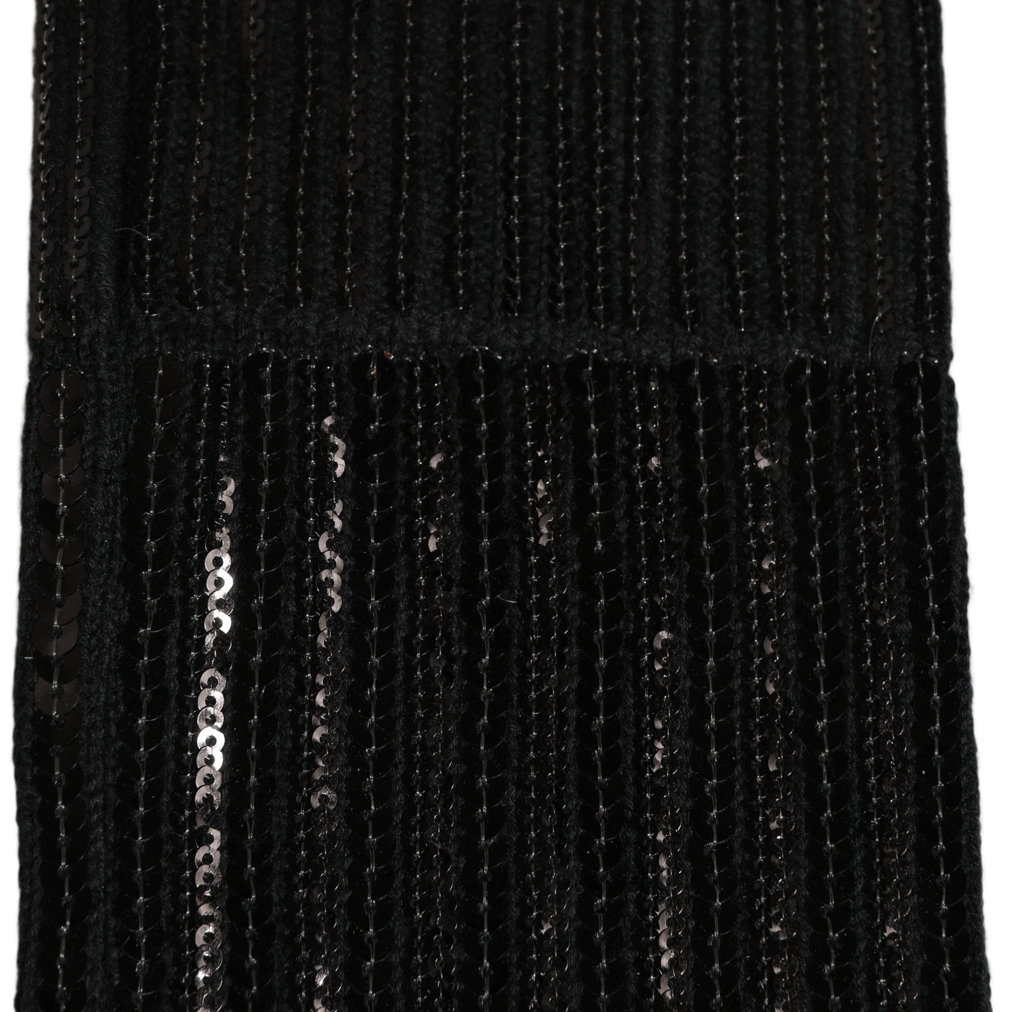 Dolce & Gabbana Black Sequin Cotton Knit Mid Calf Accessory Socks